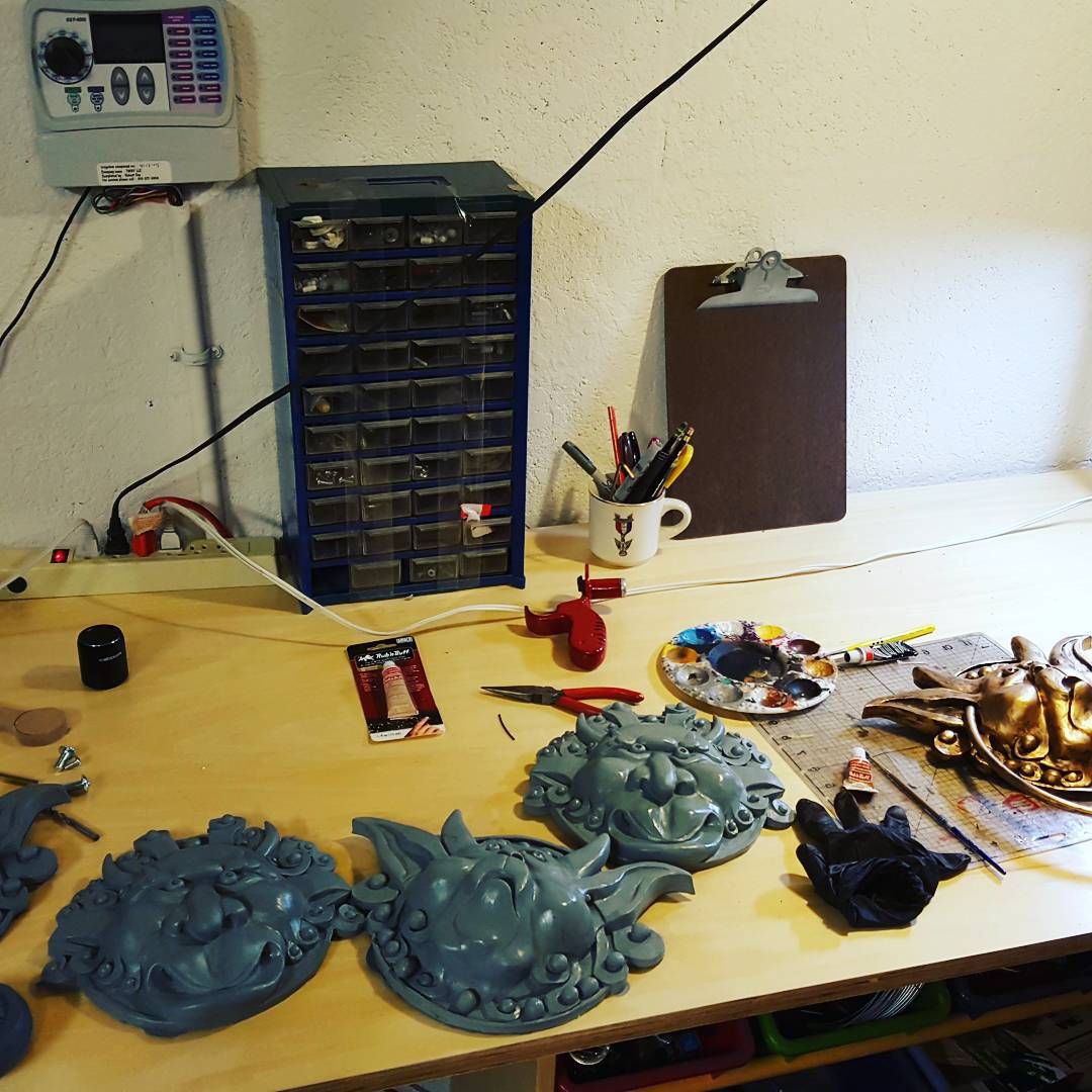 Another busy weekend I the shop! I also started 2 New sculpts. I’ll post progress later this week! artshop