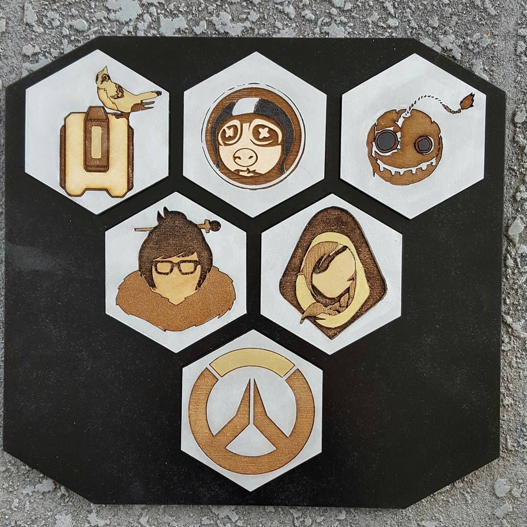 Did I mention that I made a small Overwatch plaque? This ones pretty cool since you can pick out just your favorite characters. There are some of my faves though I don’t really play Ana cuz I’m a rotten sniper. videogames blizzard