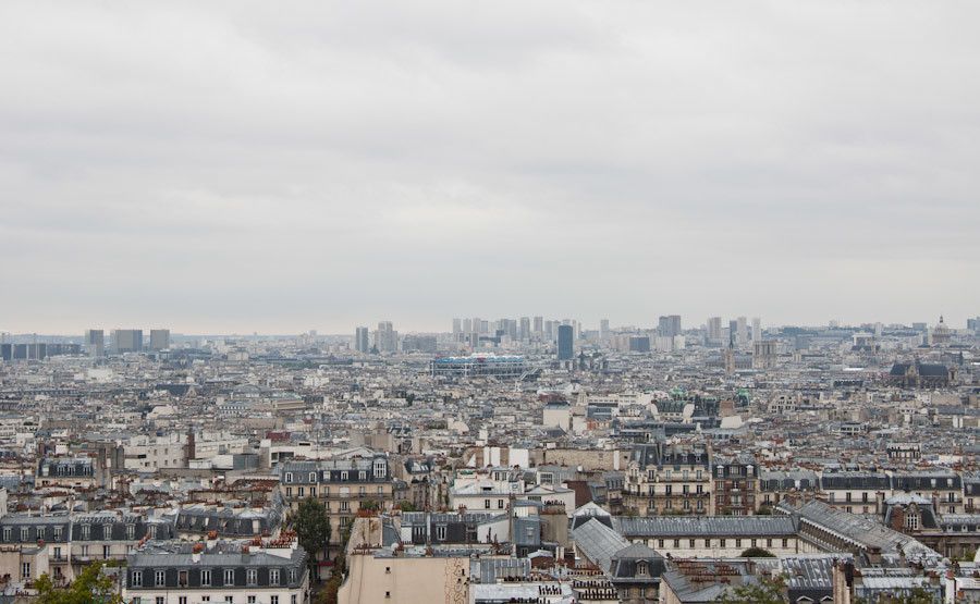The view of Paris from Montmartre