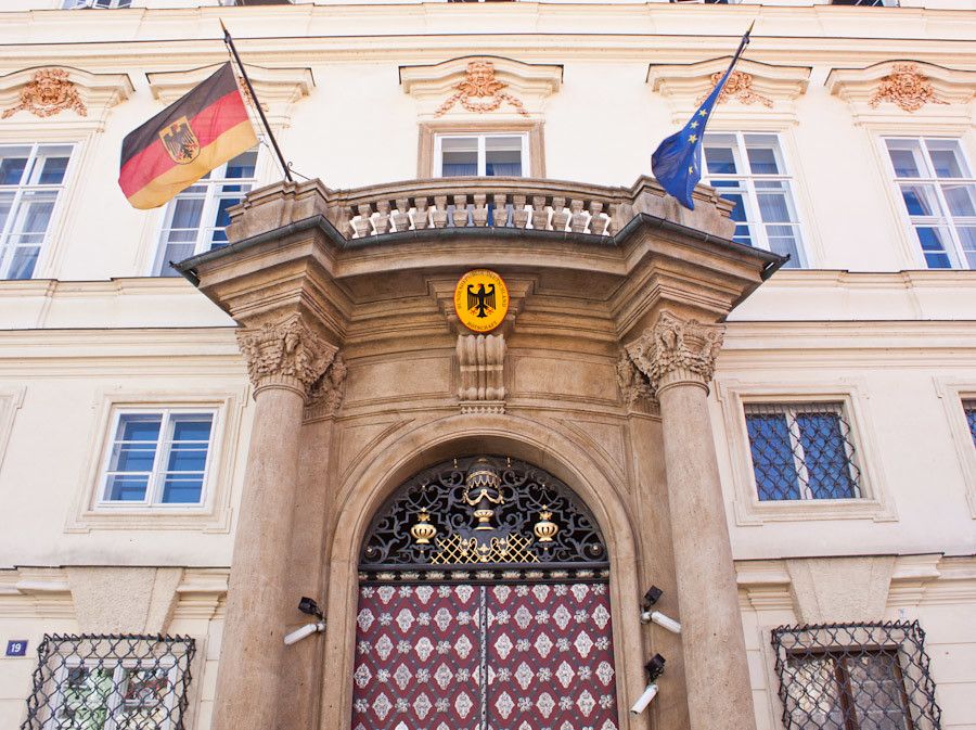 The German consulate in Prague