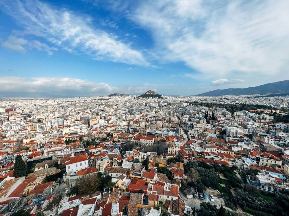 Athen’s dense urban sprawl
