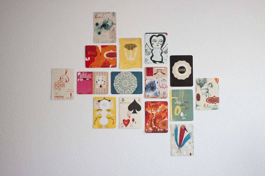 Postcards on our wall