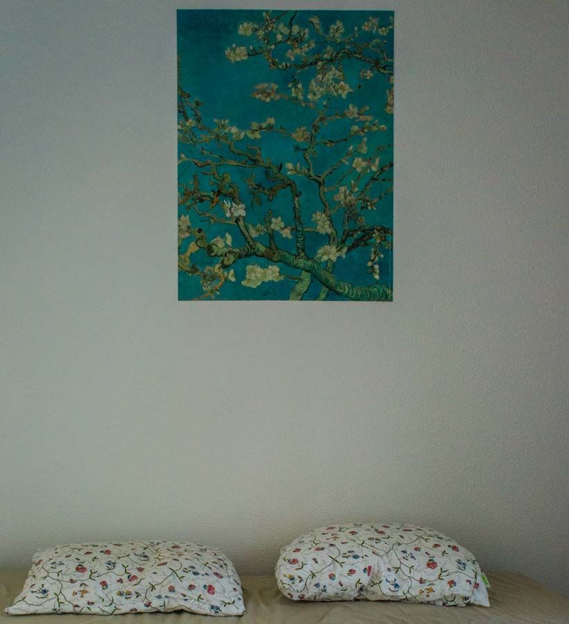 Van Gogh’s almond blossoms and our bedroom