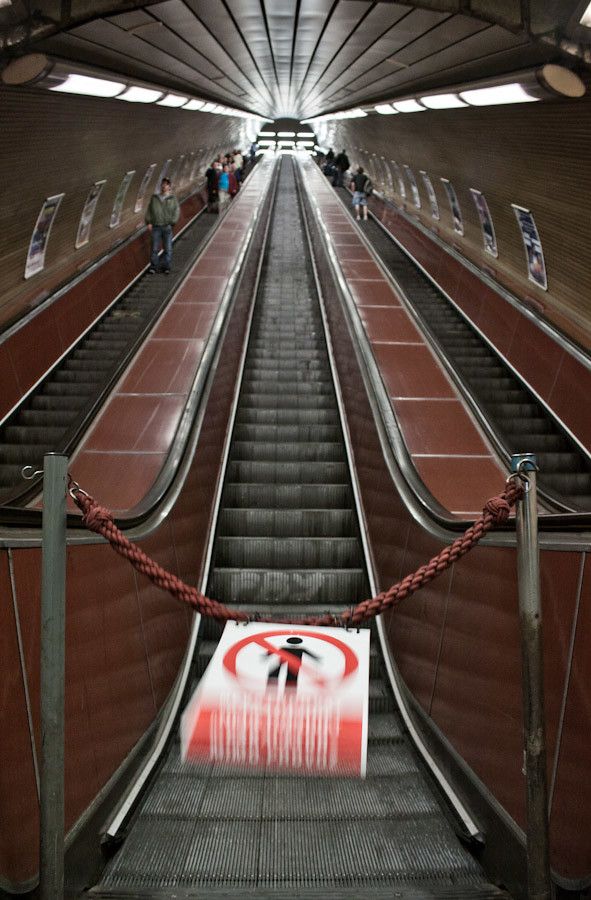 The never-ending escalator rides