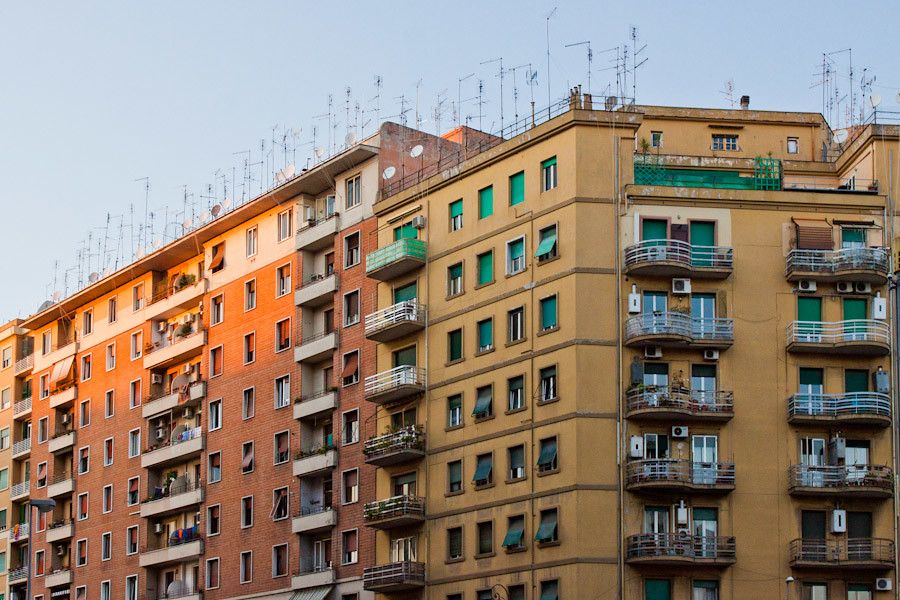 An apartment building in Rome