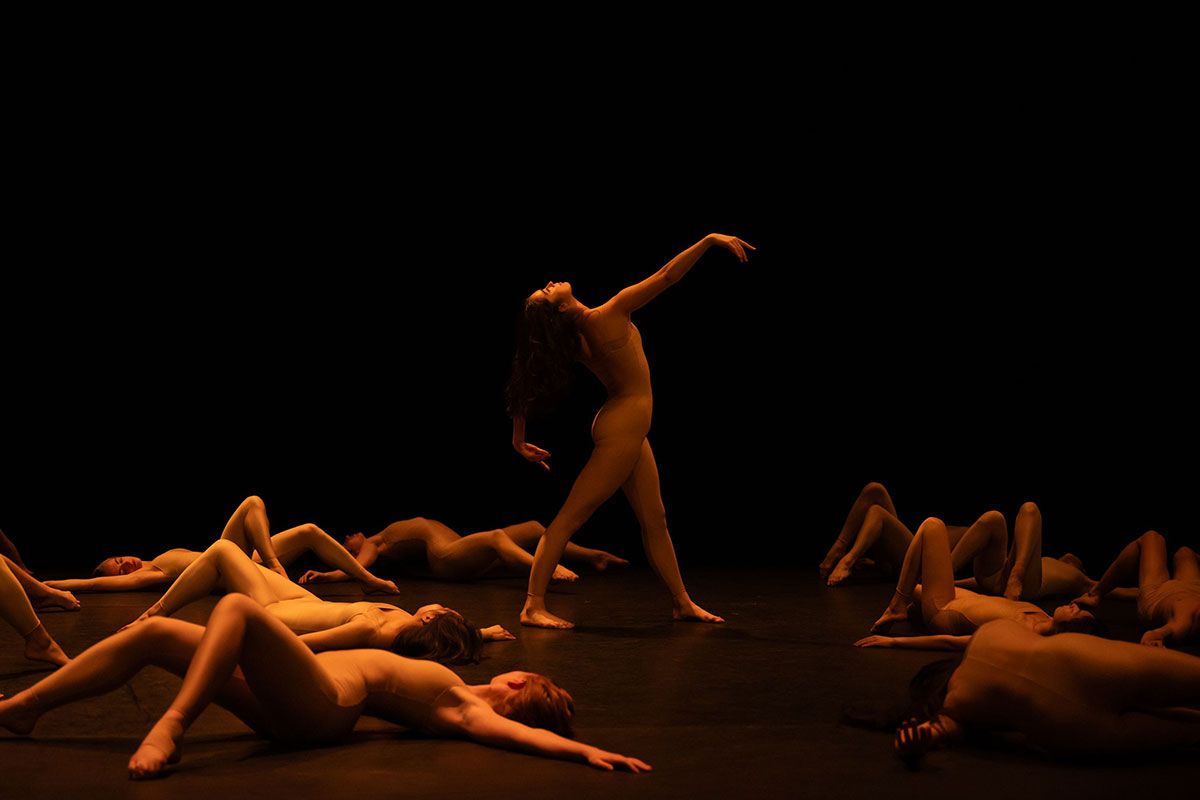 English National Ballet School in Pina Bausch’s Tannhäuser-Bacchanal. © Photography by ASH