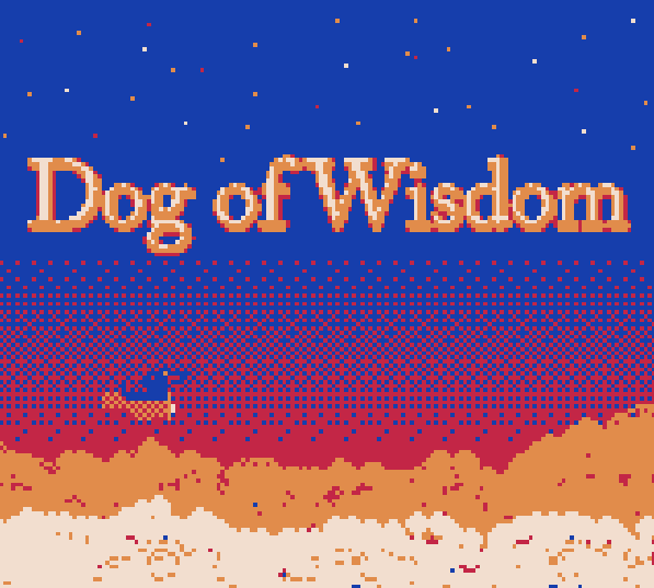 dog of wisdom: the title screen