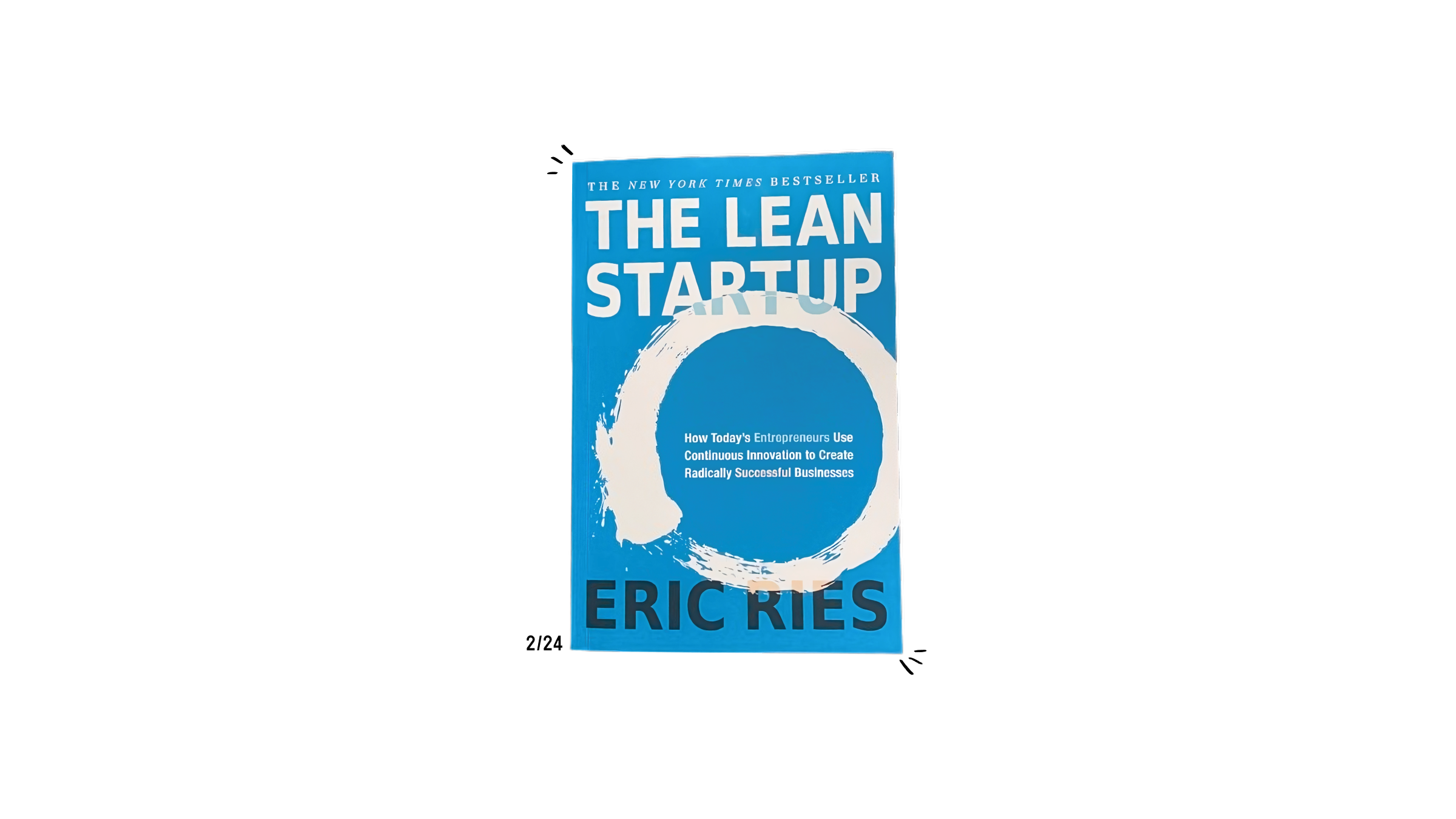 Transposed image of The Lean Startup by Eric Ries