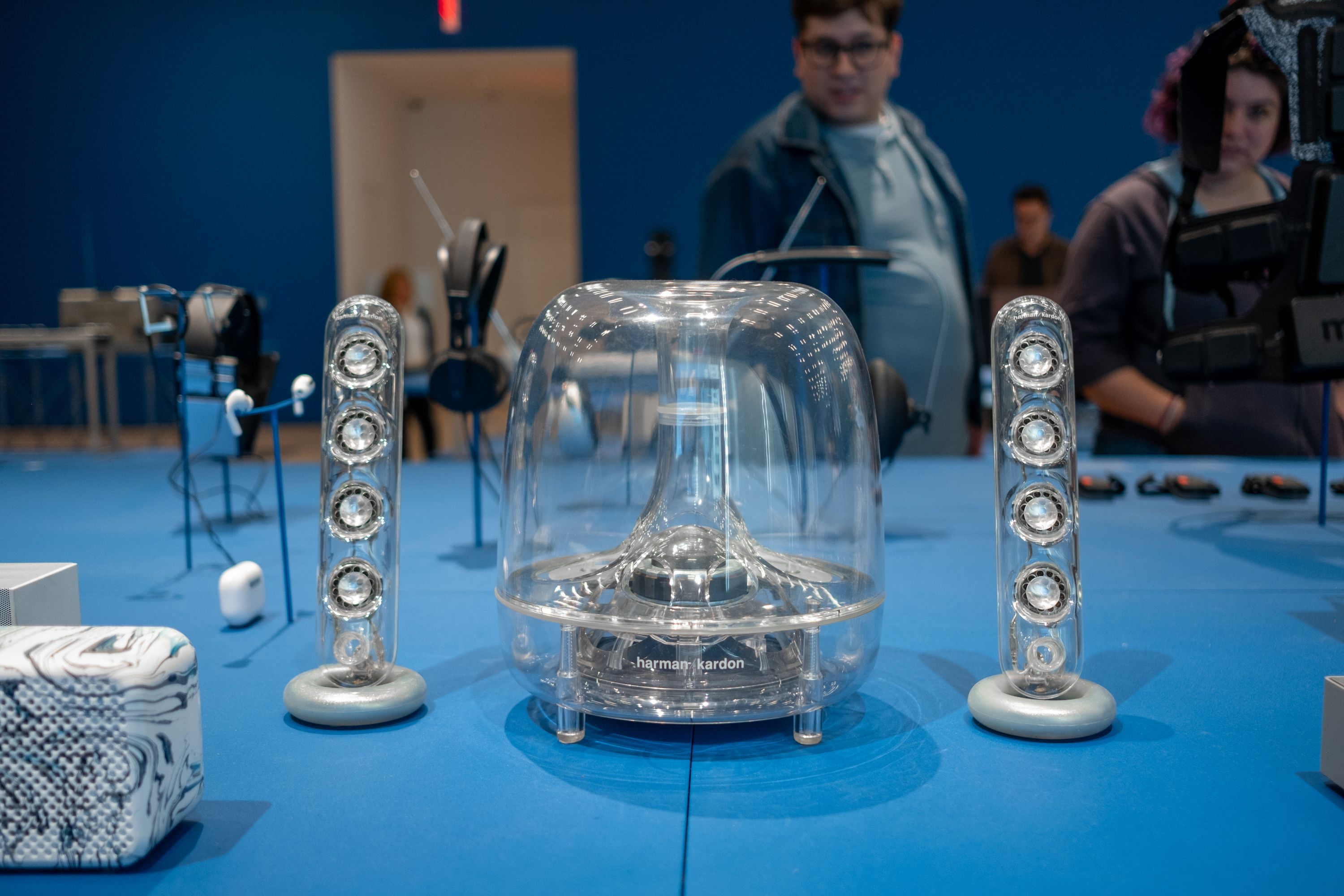 Art of Noise museum exhibit harmon kardon speakers headphones