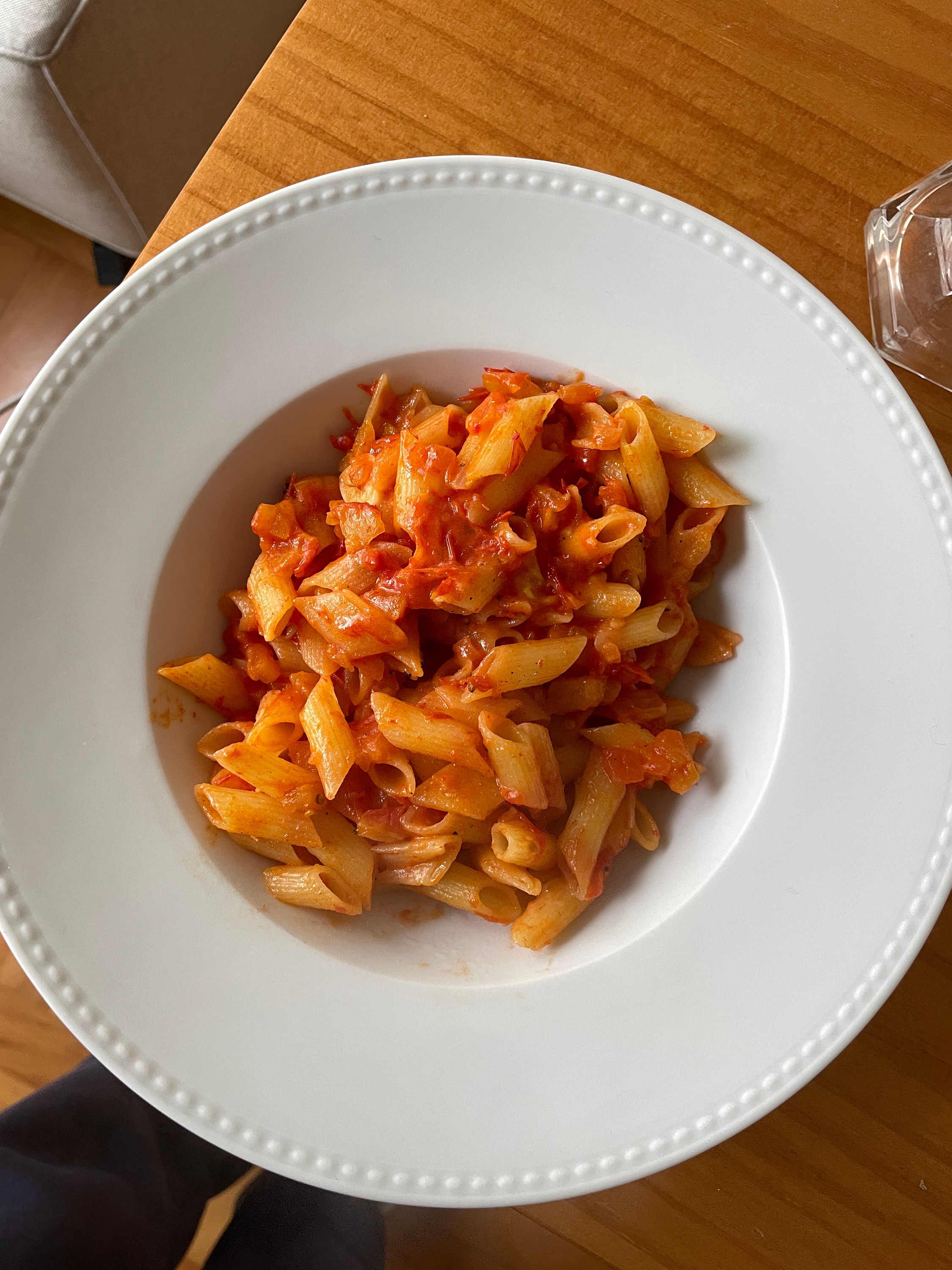 molho de tomate com manteiga
