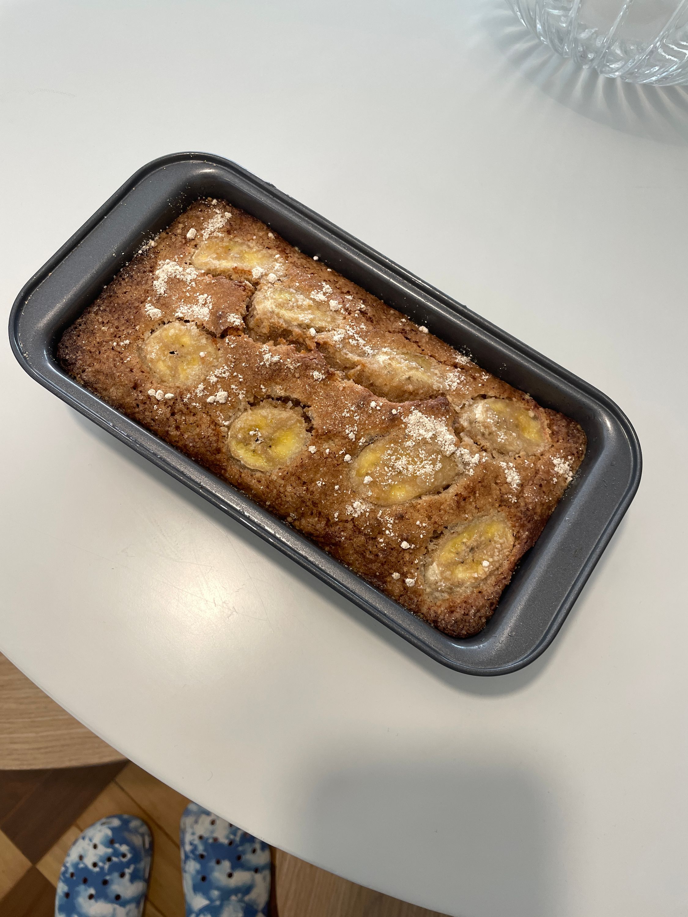 Bolo de banana de aveia