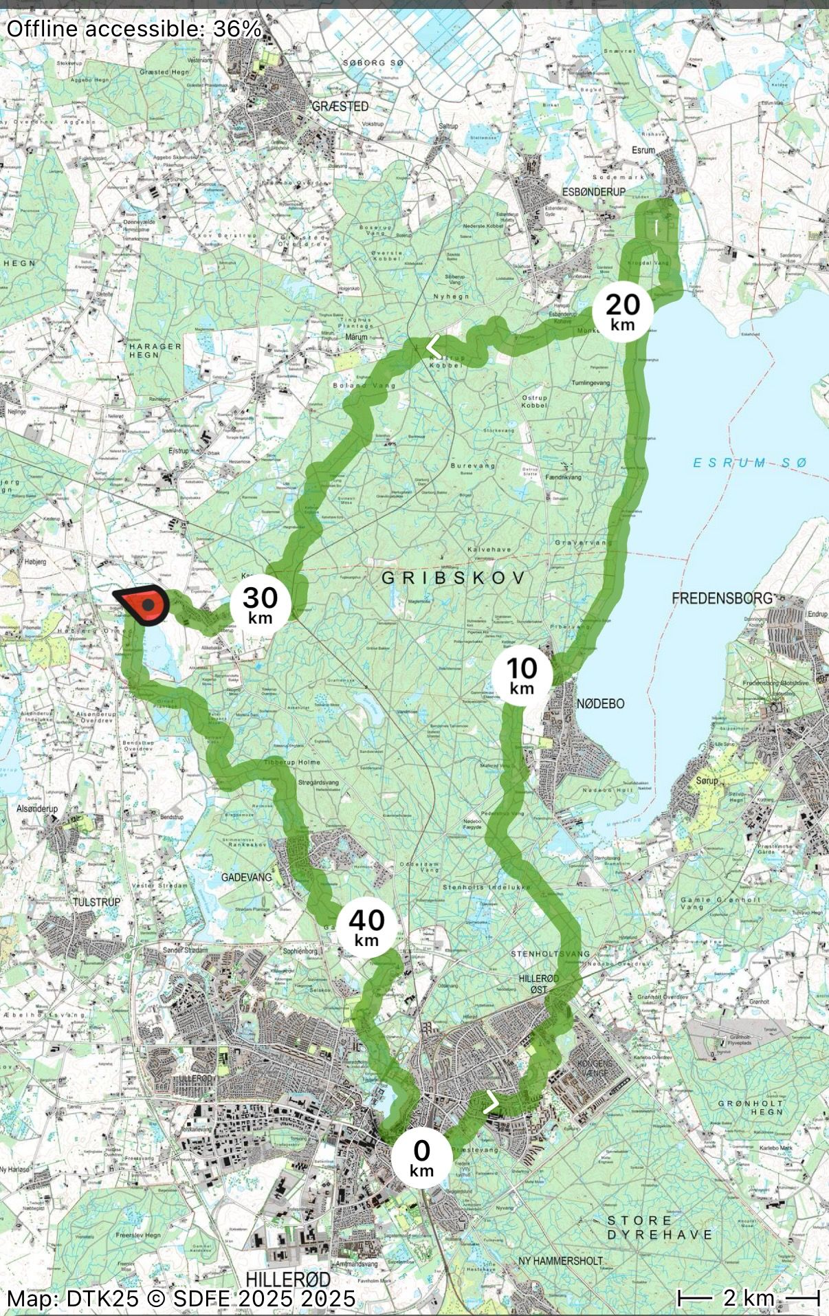 Gribskov Rundt – årets rute