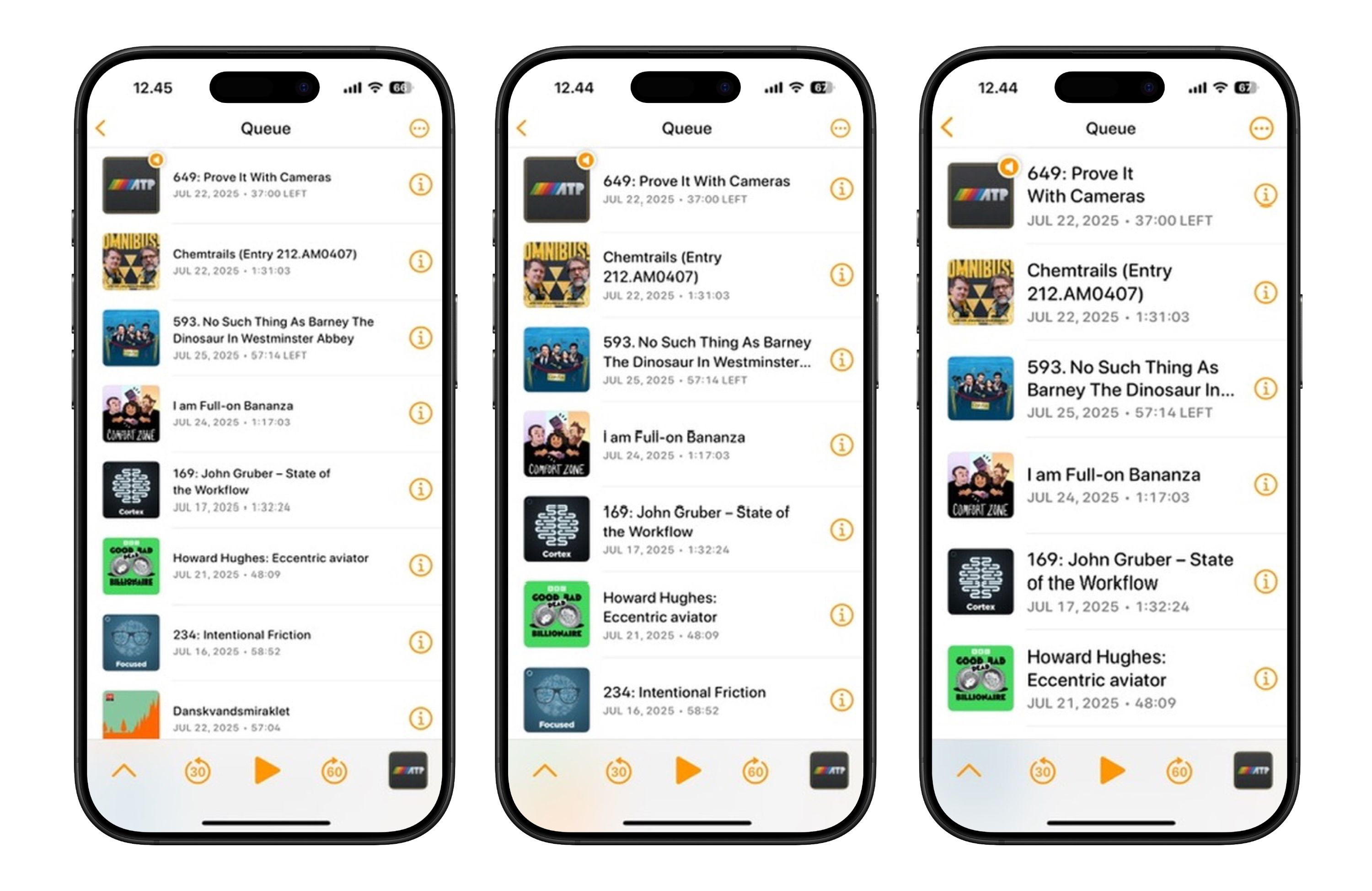 Tre forskellige størrelser på iPhone