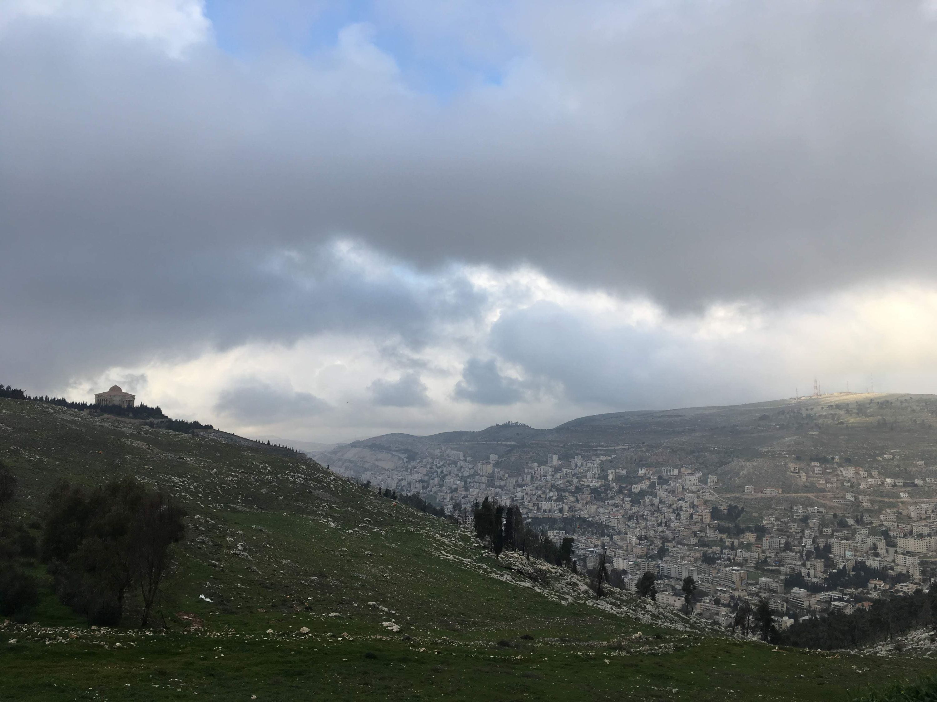 View of Nablus from one of the hills overlooking the city.