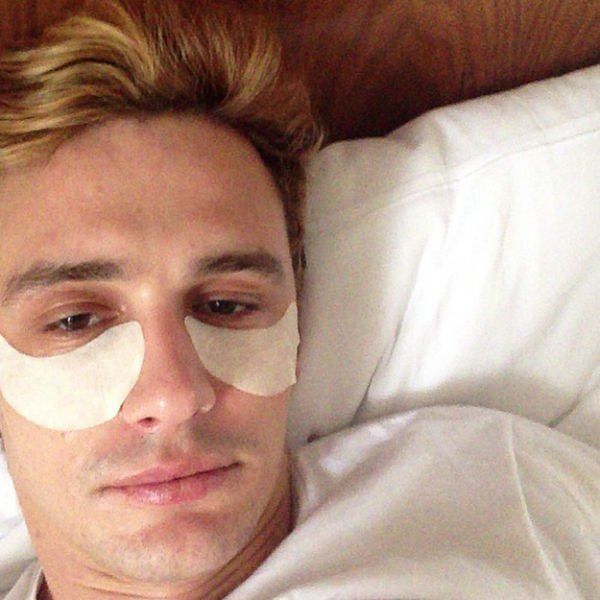 James Franco taking care of his skin