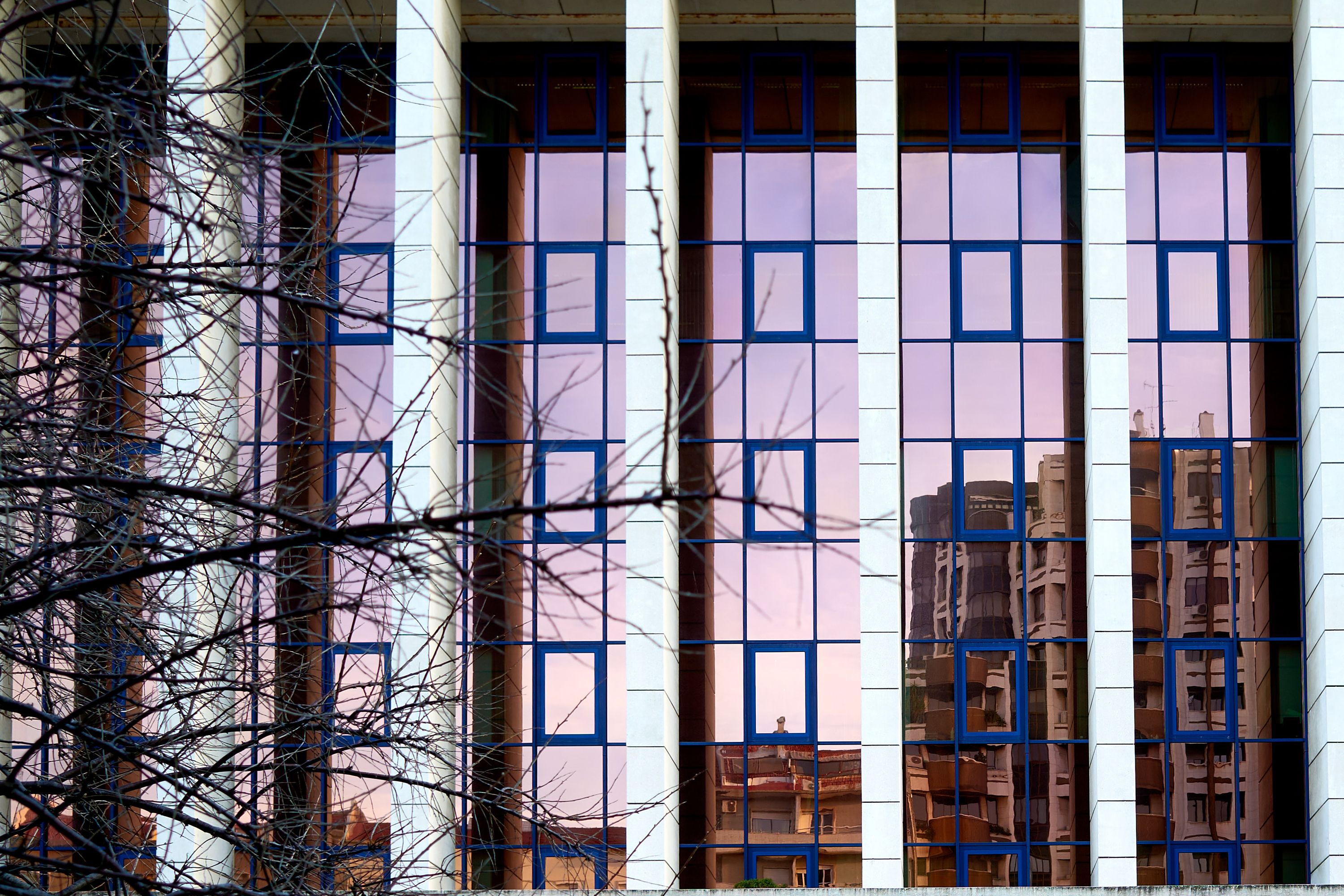 Buildings in glass
