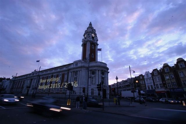 Lambeth town hall - mockup with