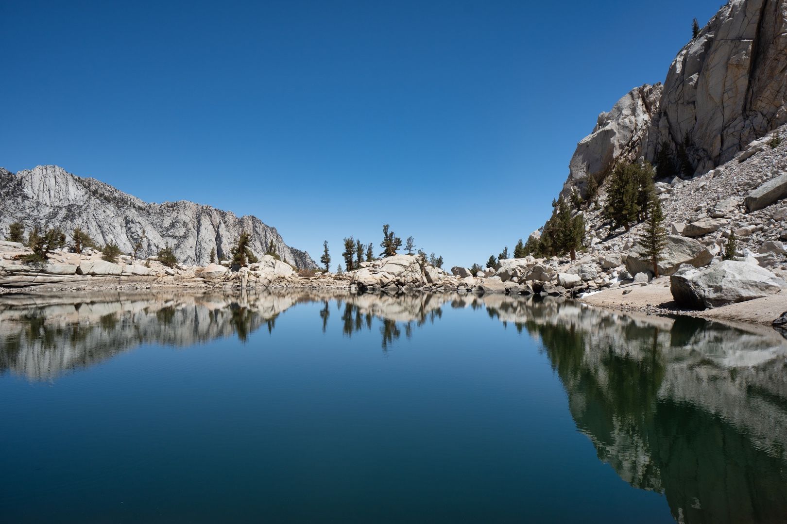 Reflecting on Lone Pine lake