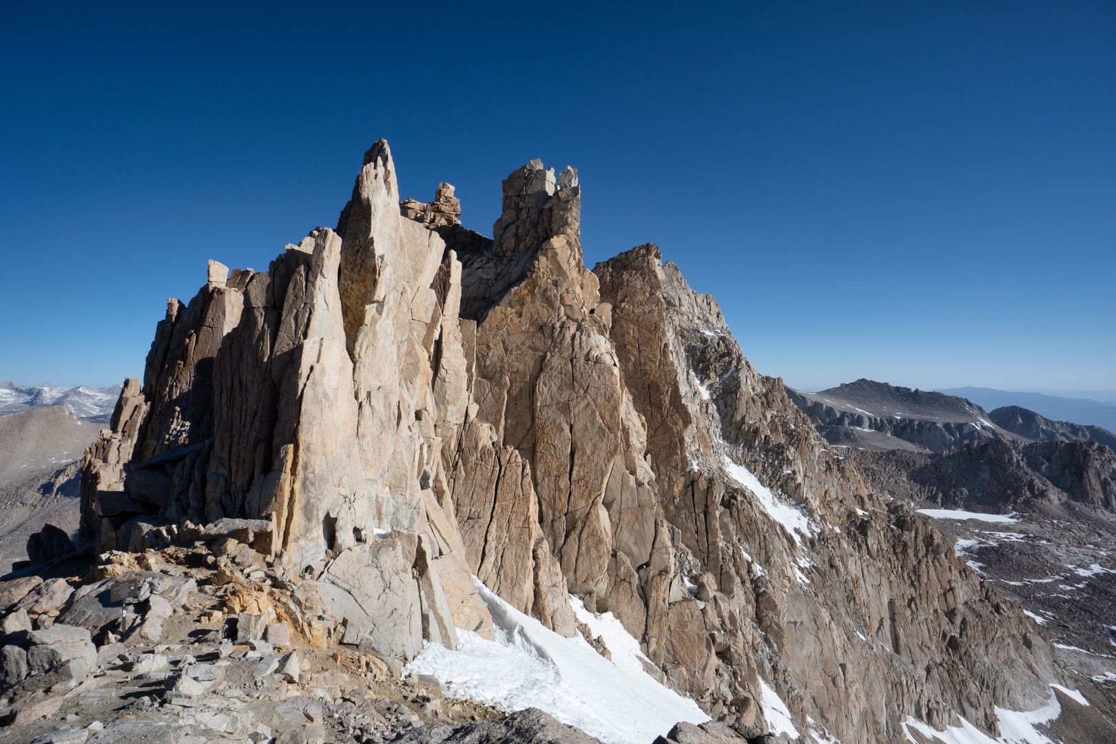 Arriving at Trail Crest