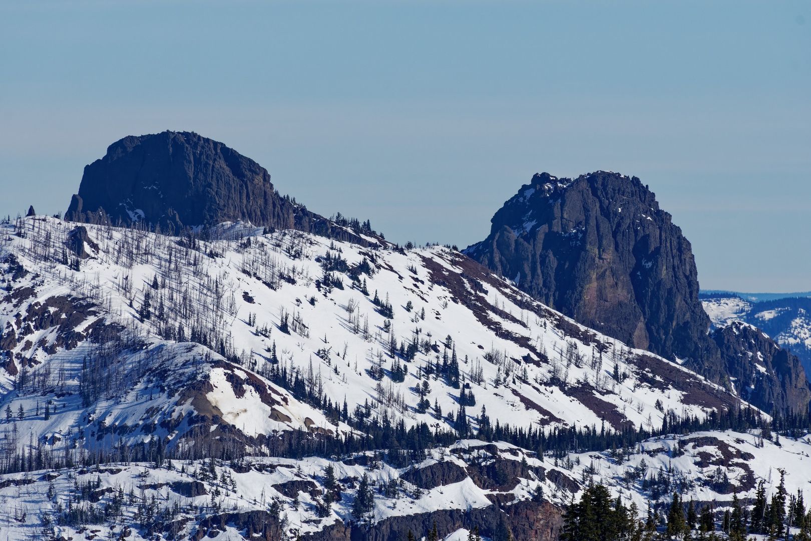 Fifes Peaks peeking out to the NE