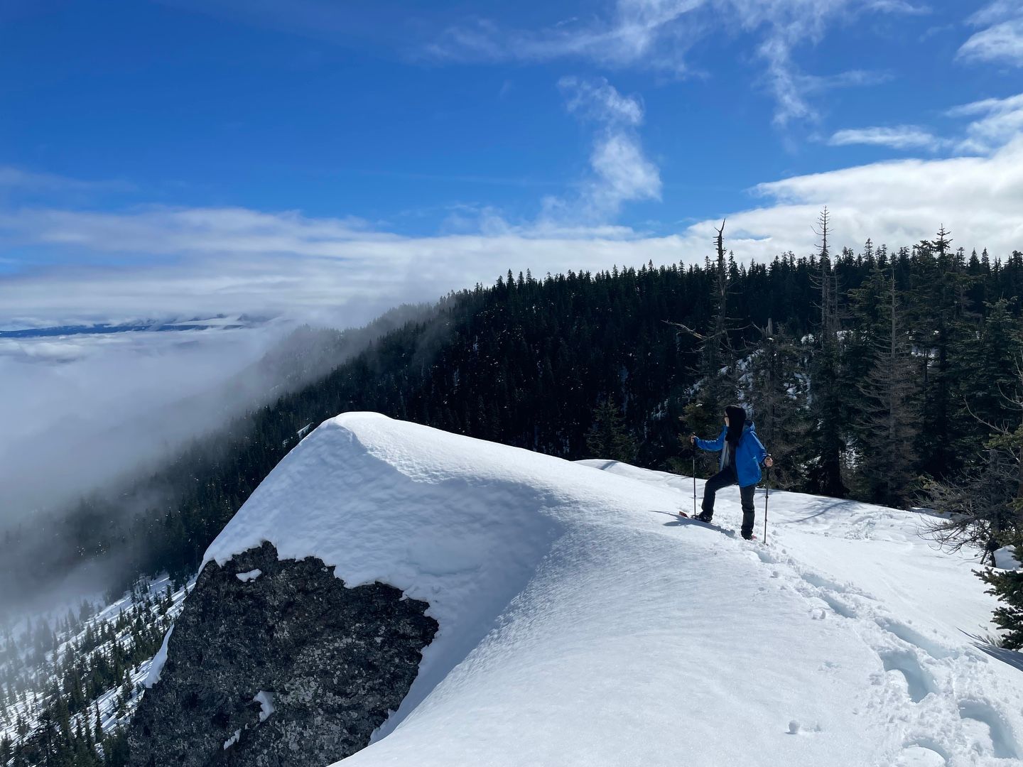 Sublime summit scene