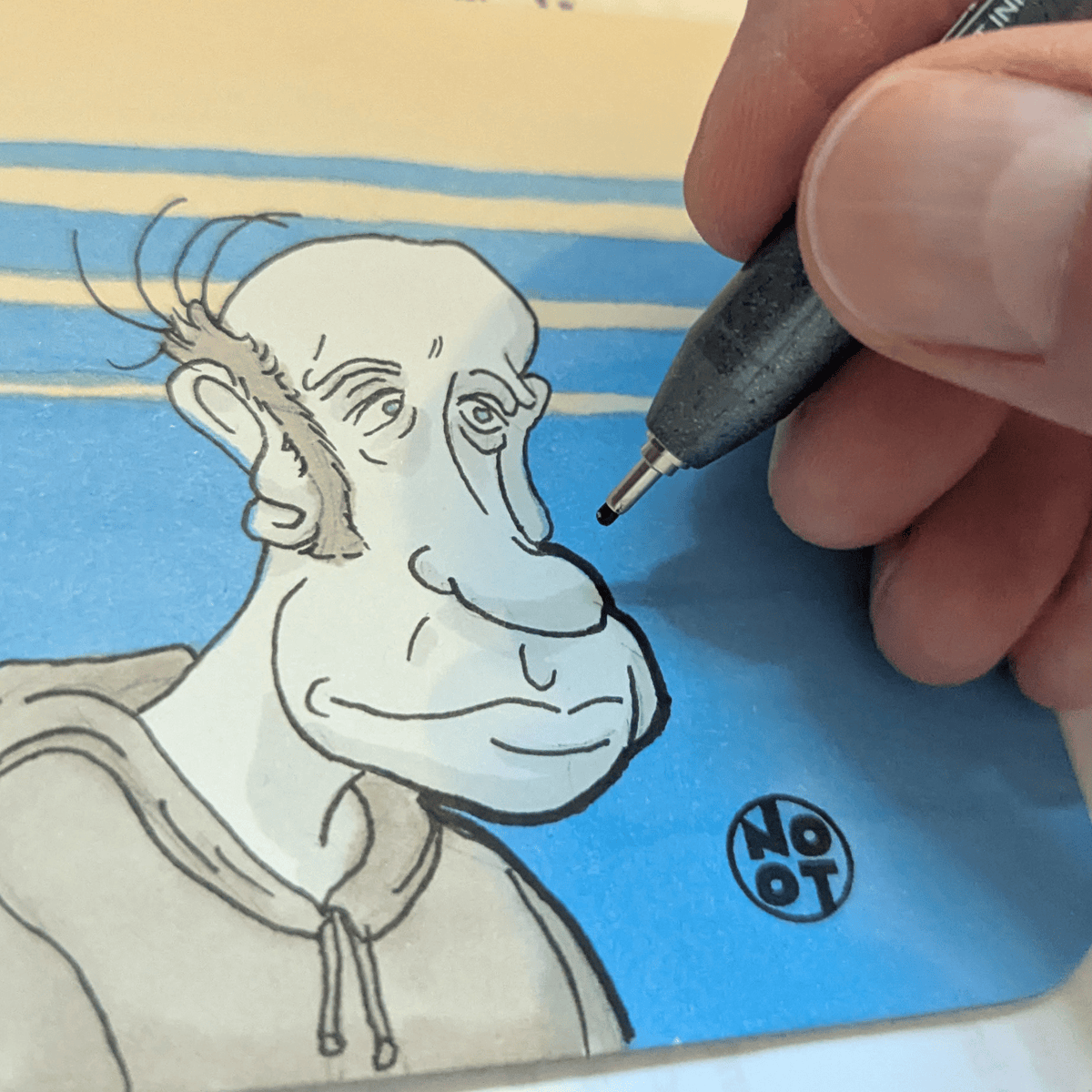 Dernière main au dessin
