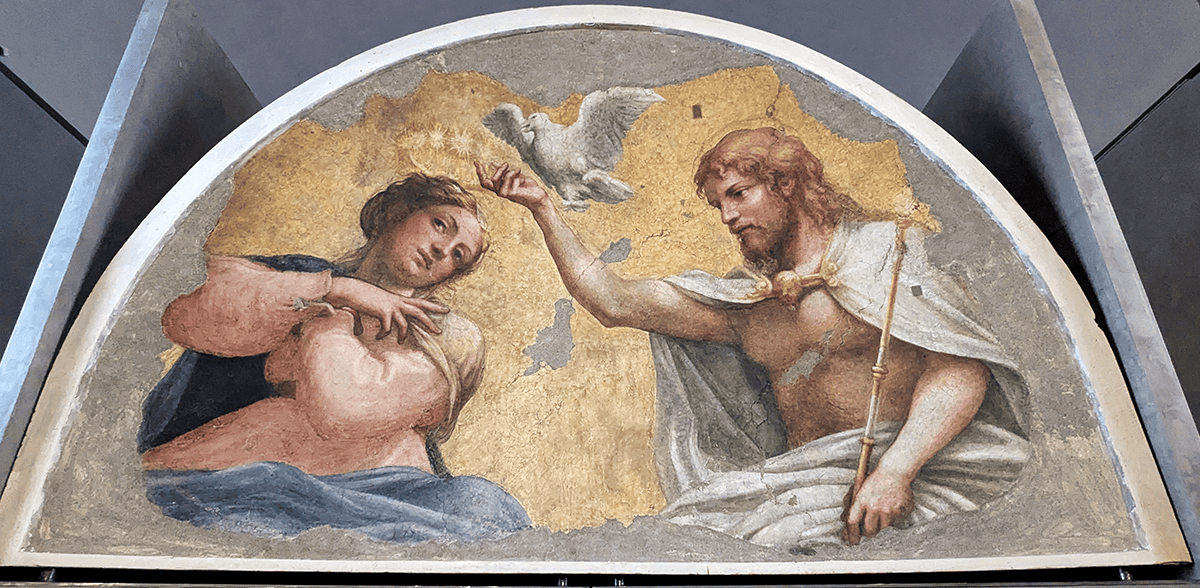 Le couronnement de la vierge par le Corrège