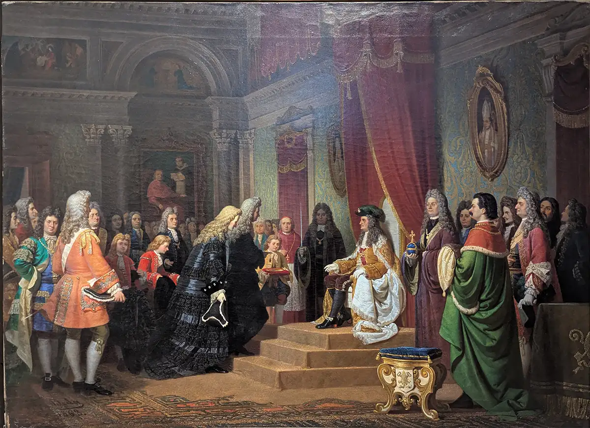 Les ambassadeurs vénitiens reçus par Charles VI, par Francesco Beda (1858)