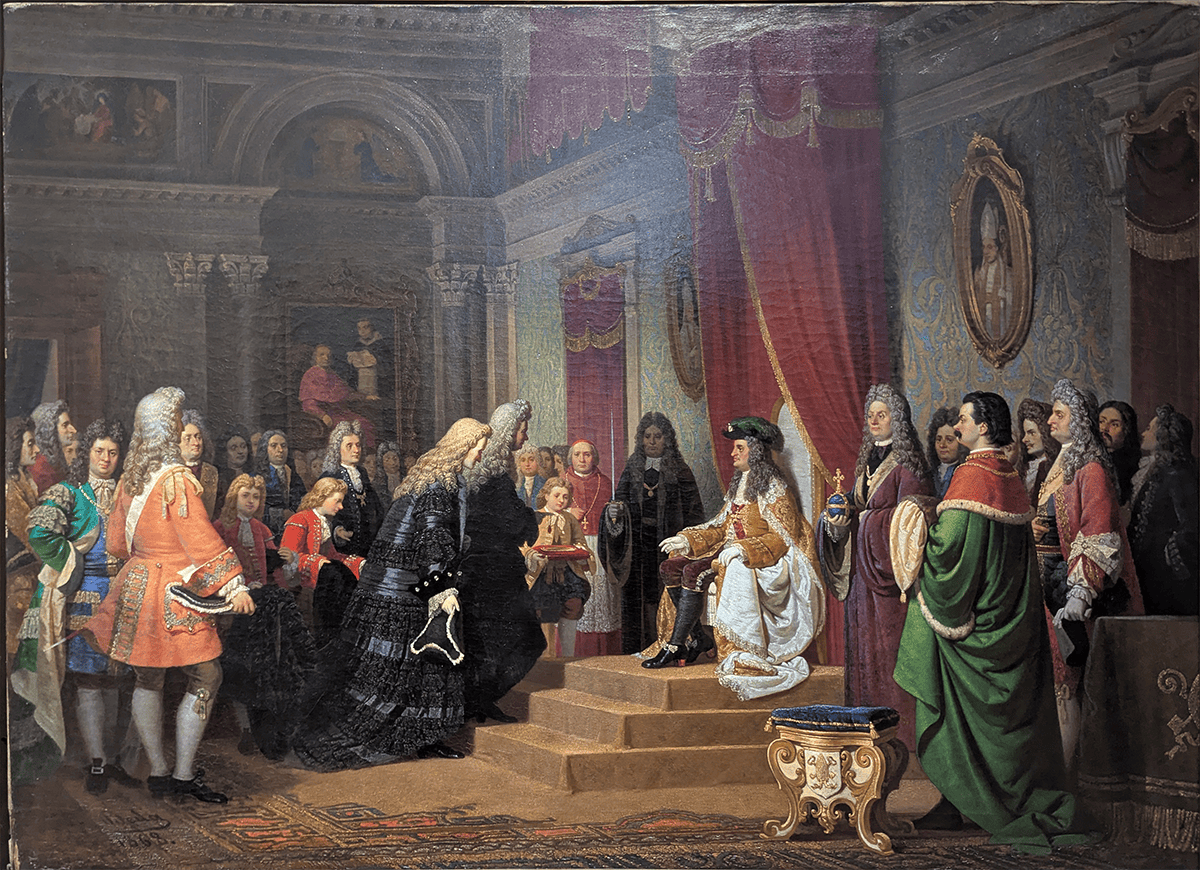 Les ambassadeurs vénitiens reçus par Charles VI, par Francesco Beda (1858)