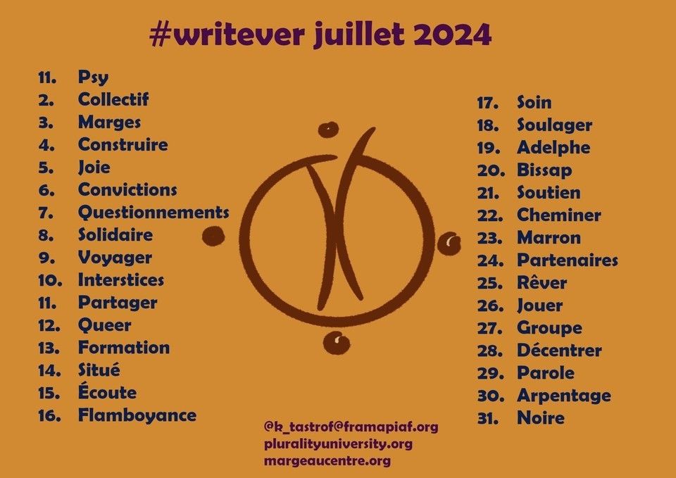 Writever 2024 – Juillet