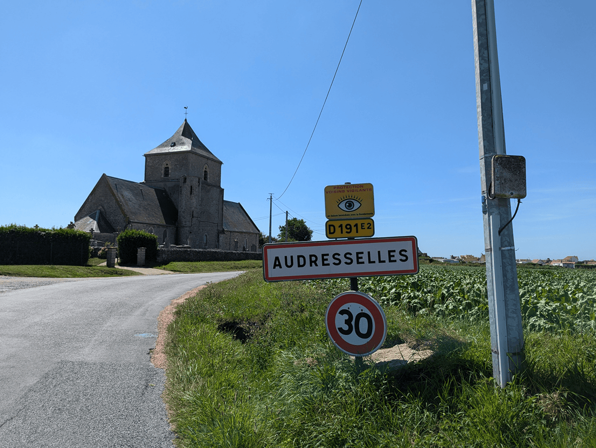 Arrivée à Audresselles, et son église