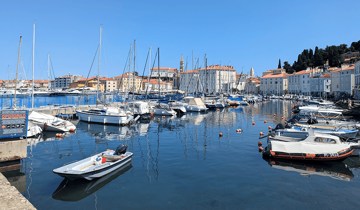 Piran, son petit port, ses petits bateaux
