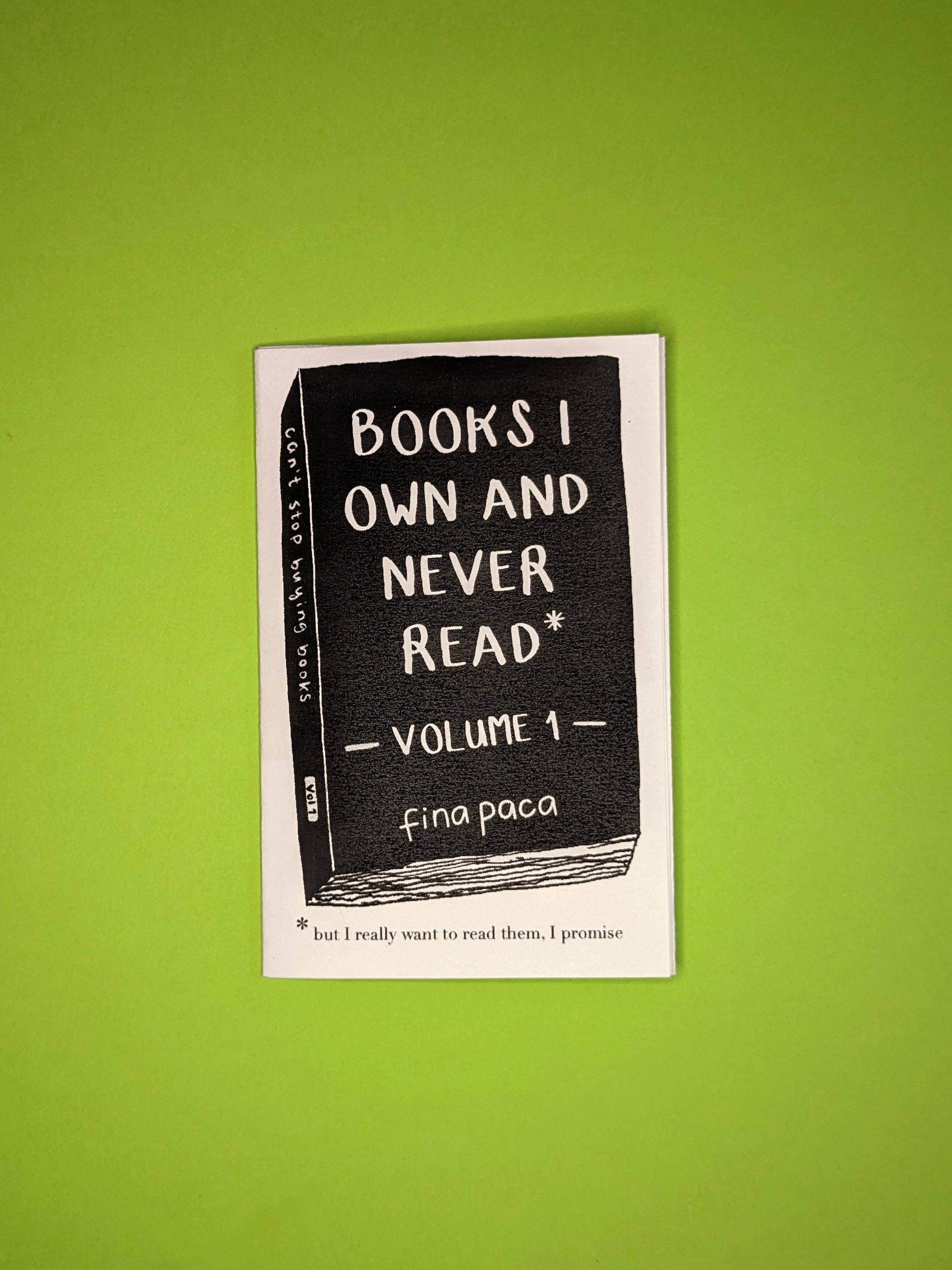 Books I own and never read zine