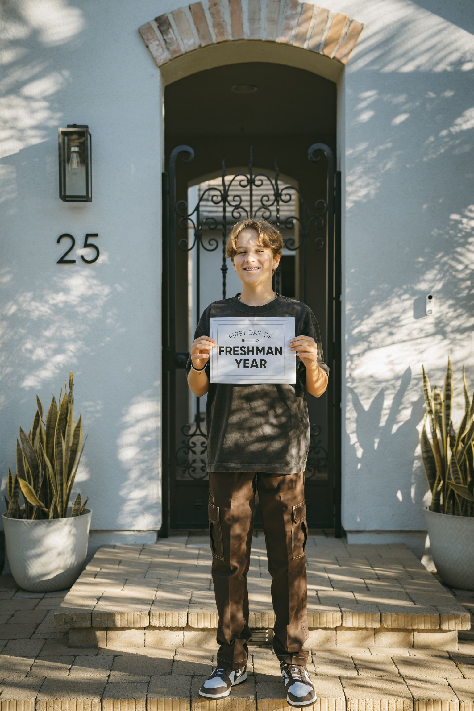 Connor's first day of Freshman year