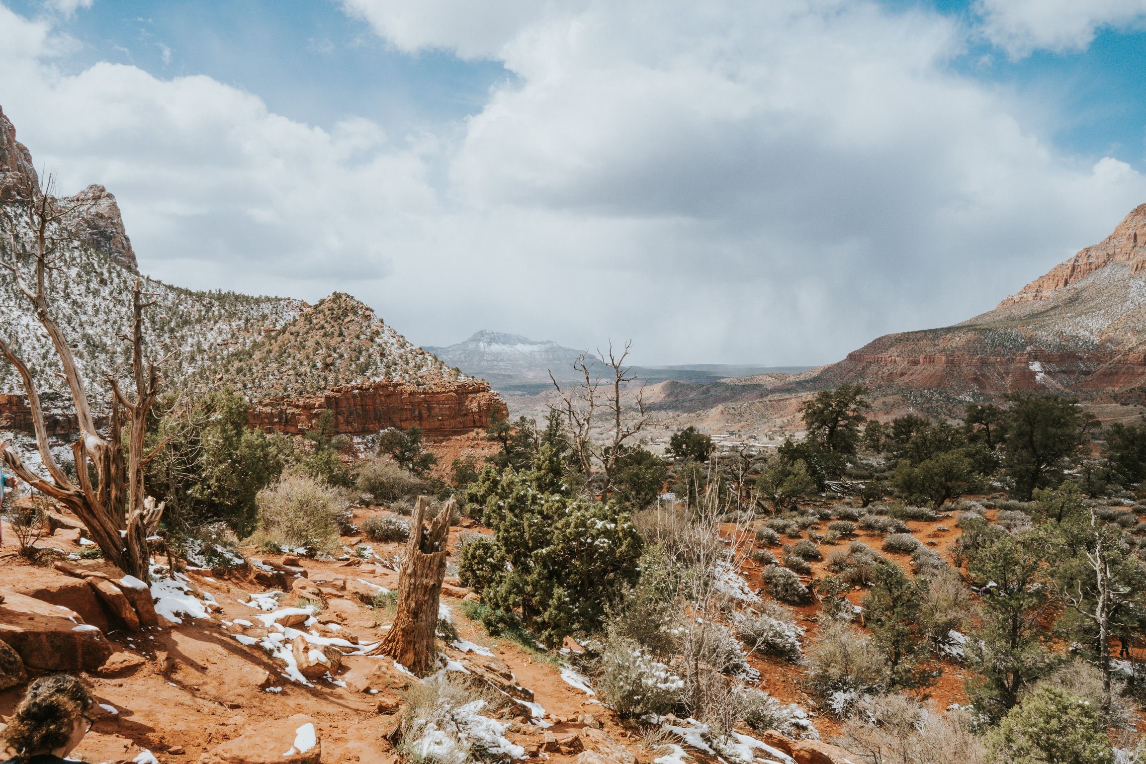 Watchman flats with some snow dusting