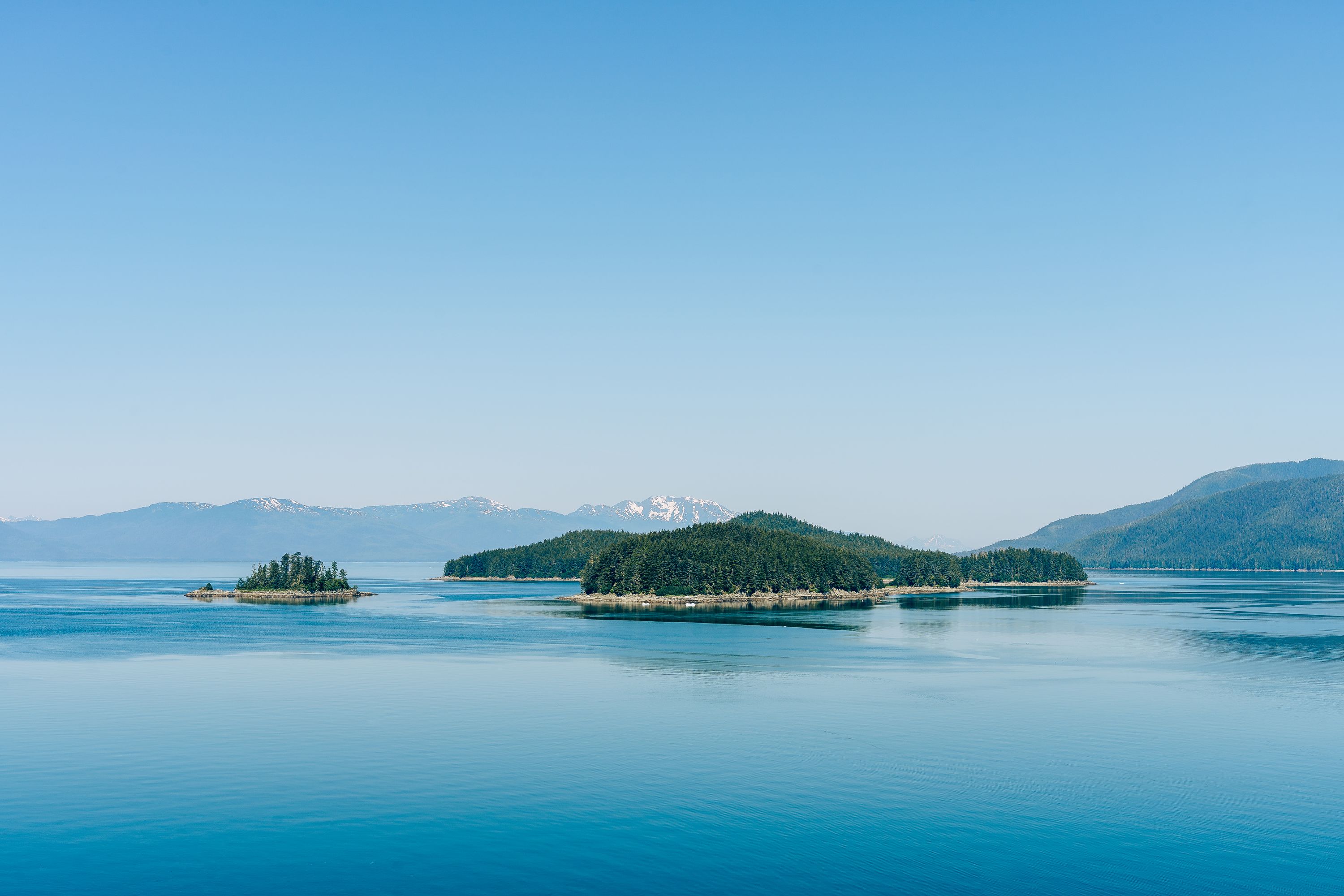 Leaving Endicott Arm fjord towards Holkham Bay in Alaska