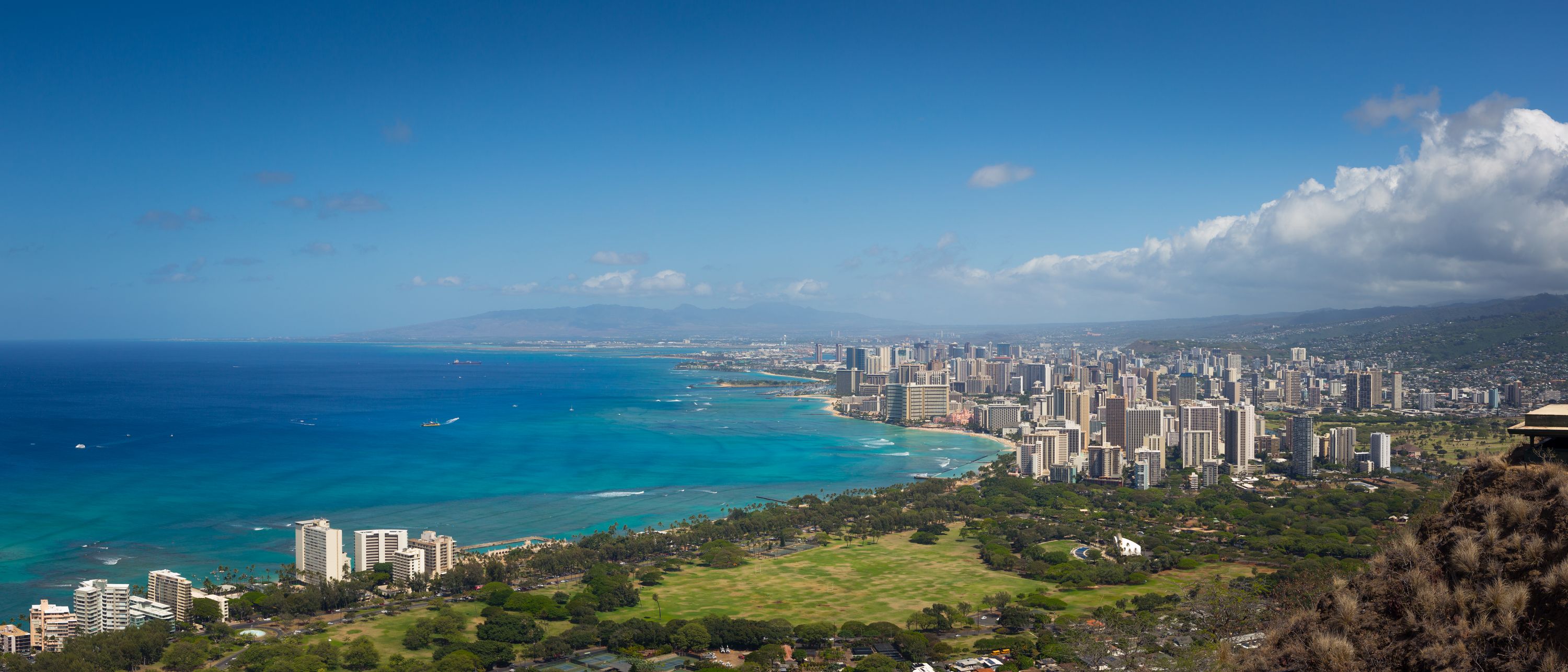 Diamonhead state monument in Hawaii
