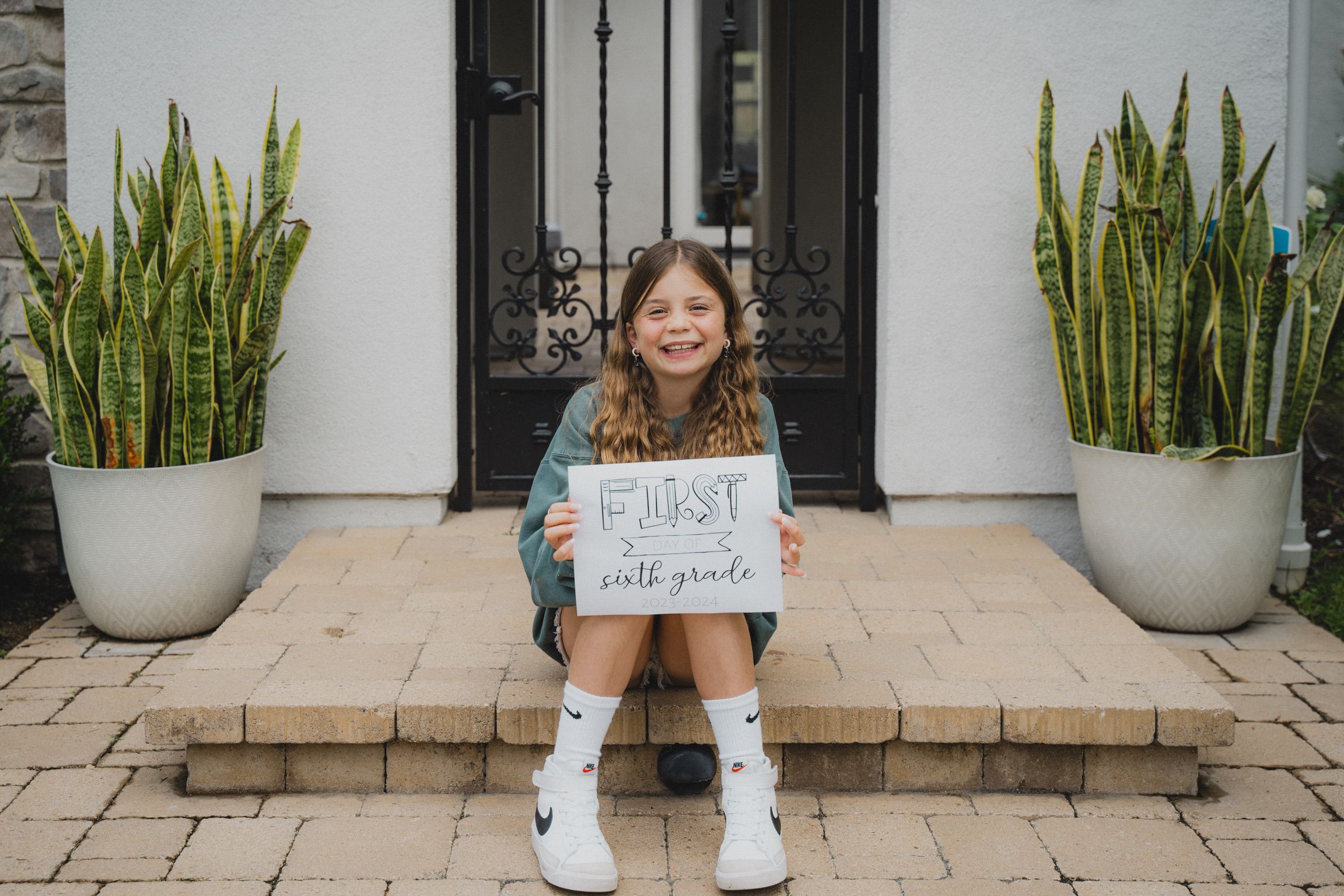 Riley's first day of Sixth grade