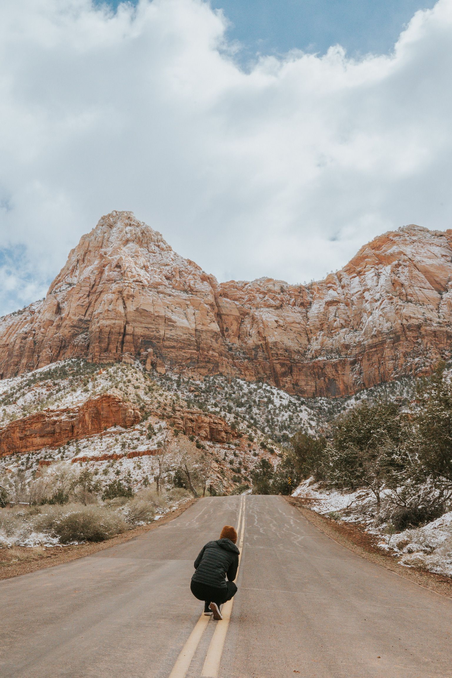 Hannah taking photos at Zion
