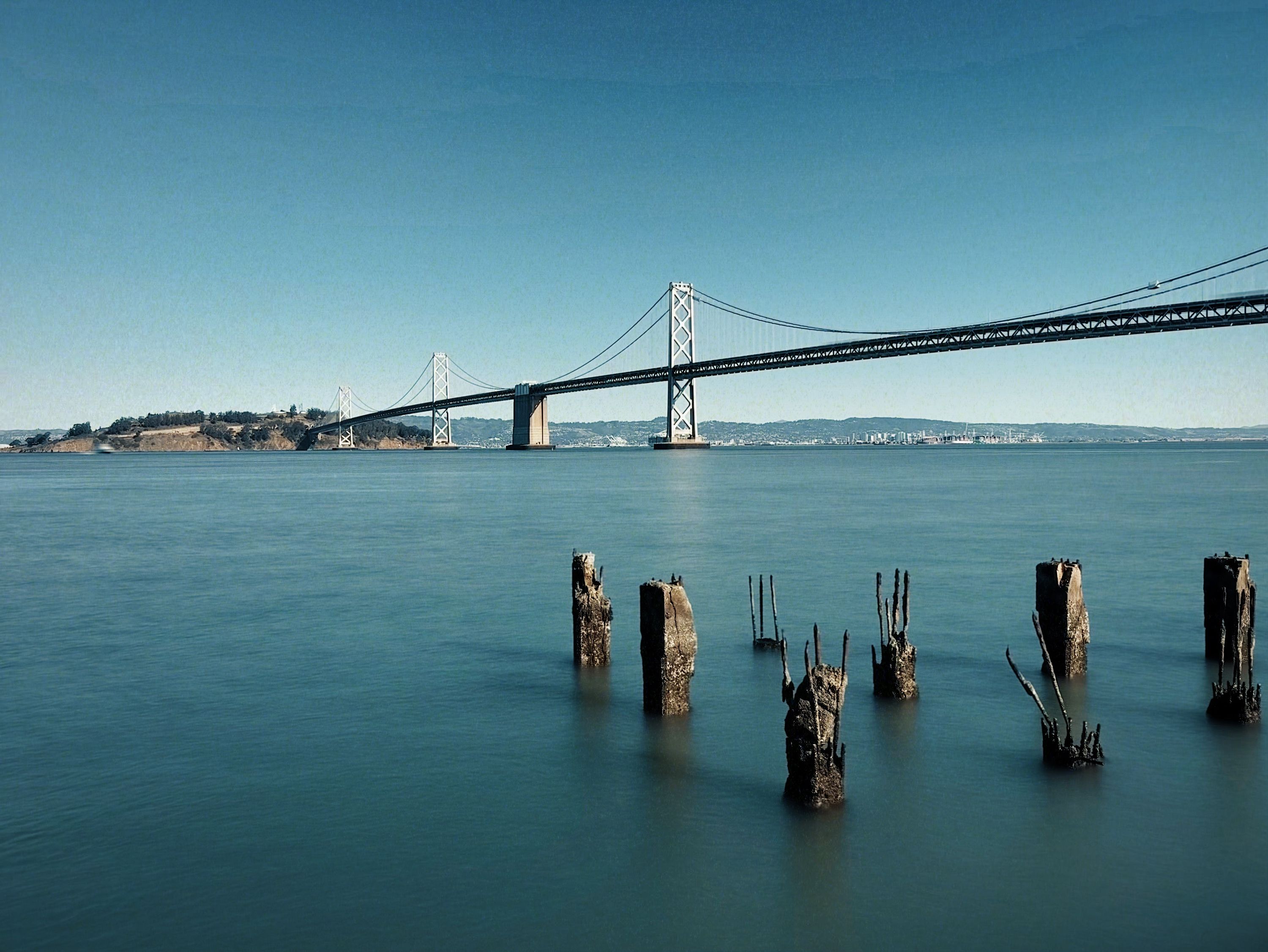 The Bay Bridge shot from the Warf on my iPhone