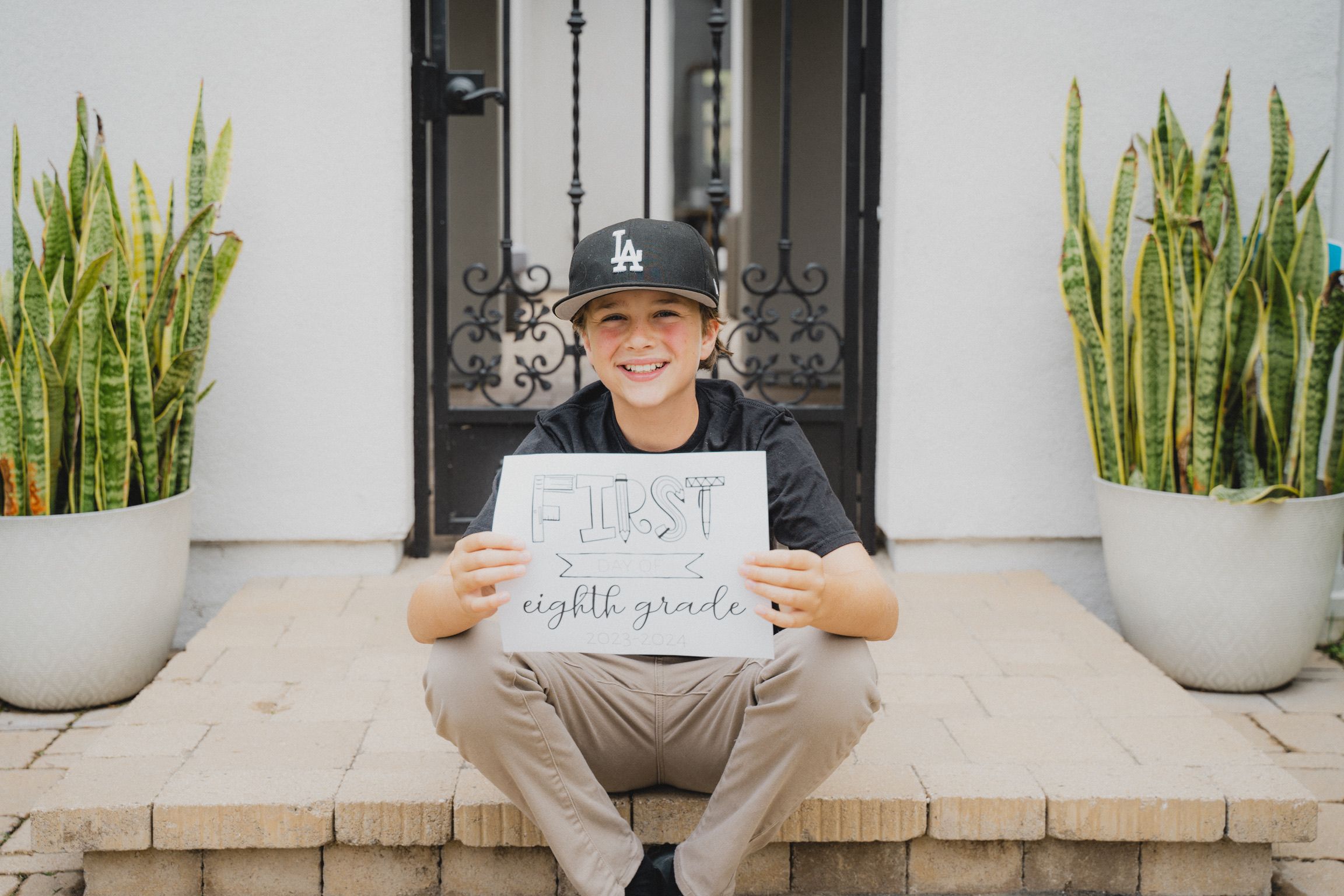 Connor's first day of Eighth grade