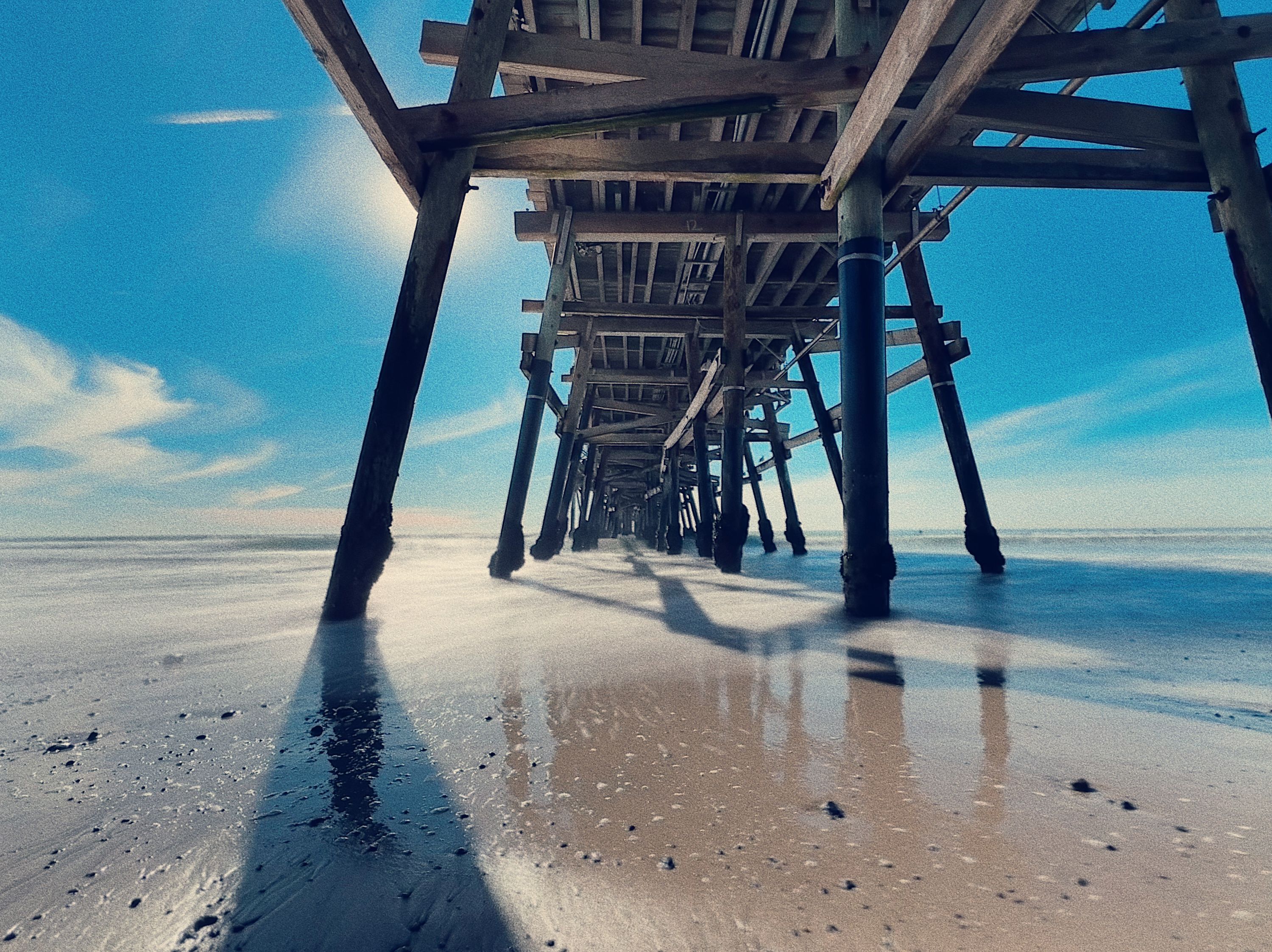 Under the pier in San Clemente shot on iPhone