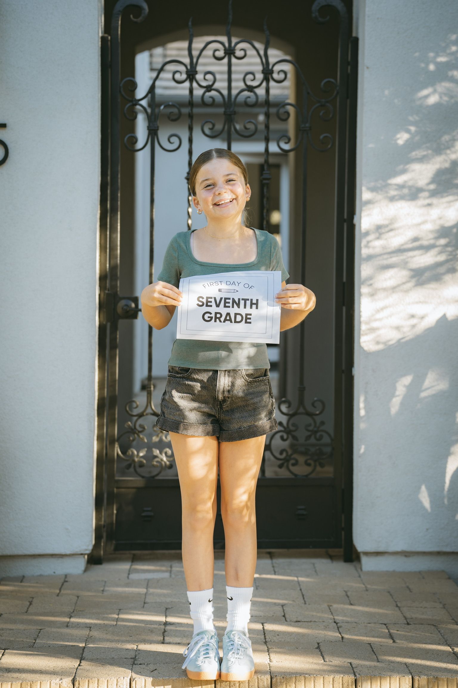 Riley's first day of Seventh grade