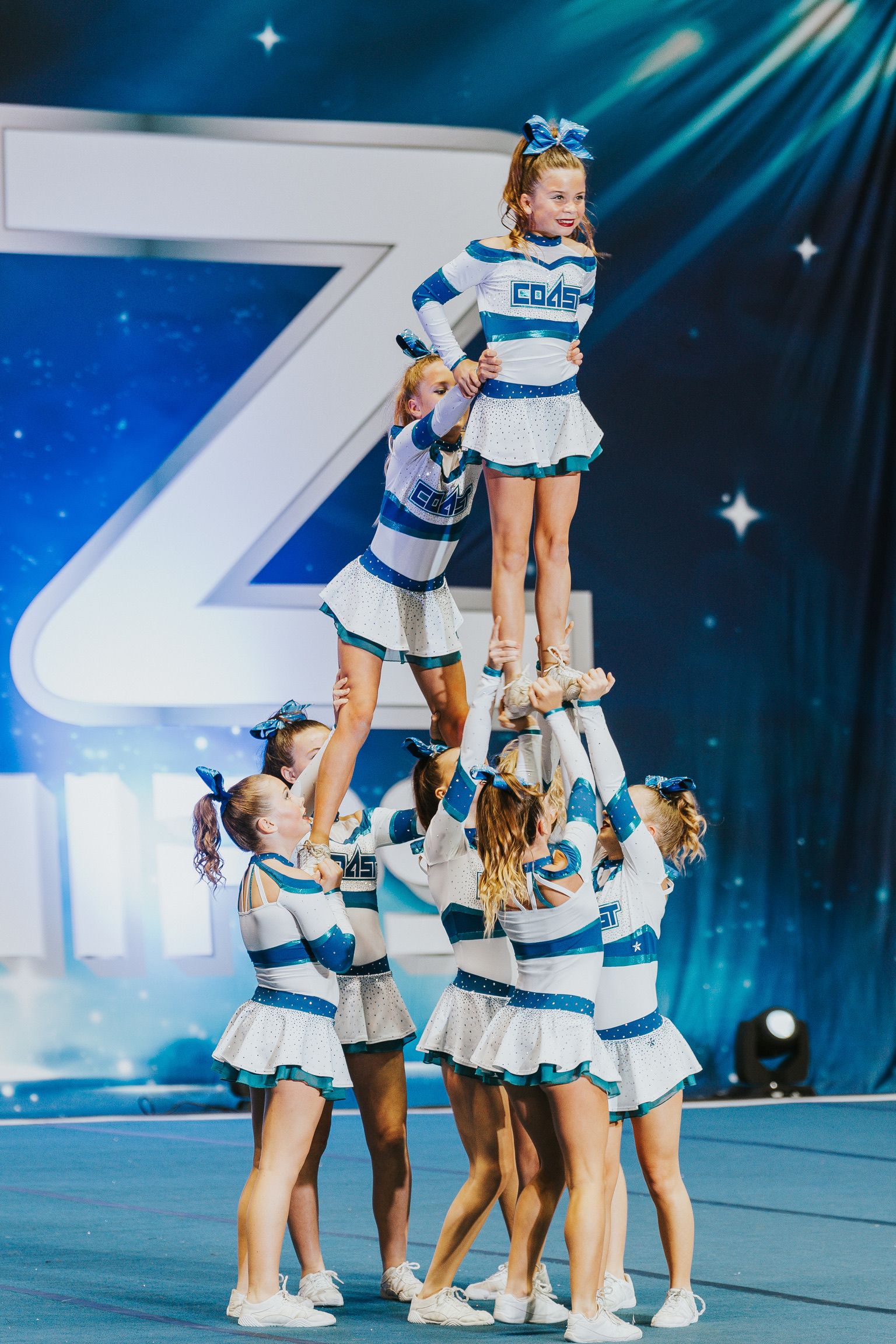 Riley's cheer team at JAMZ