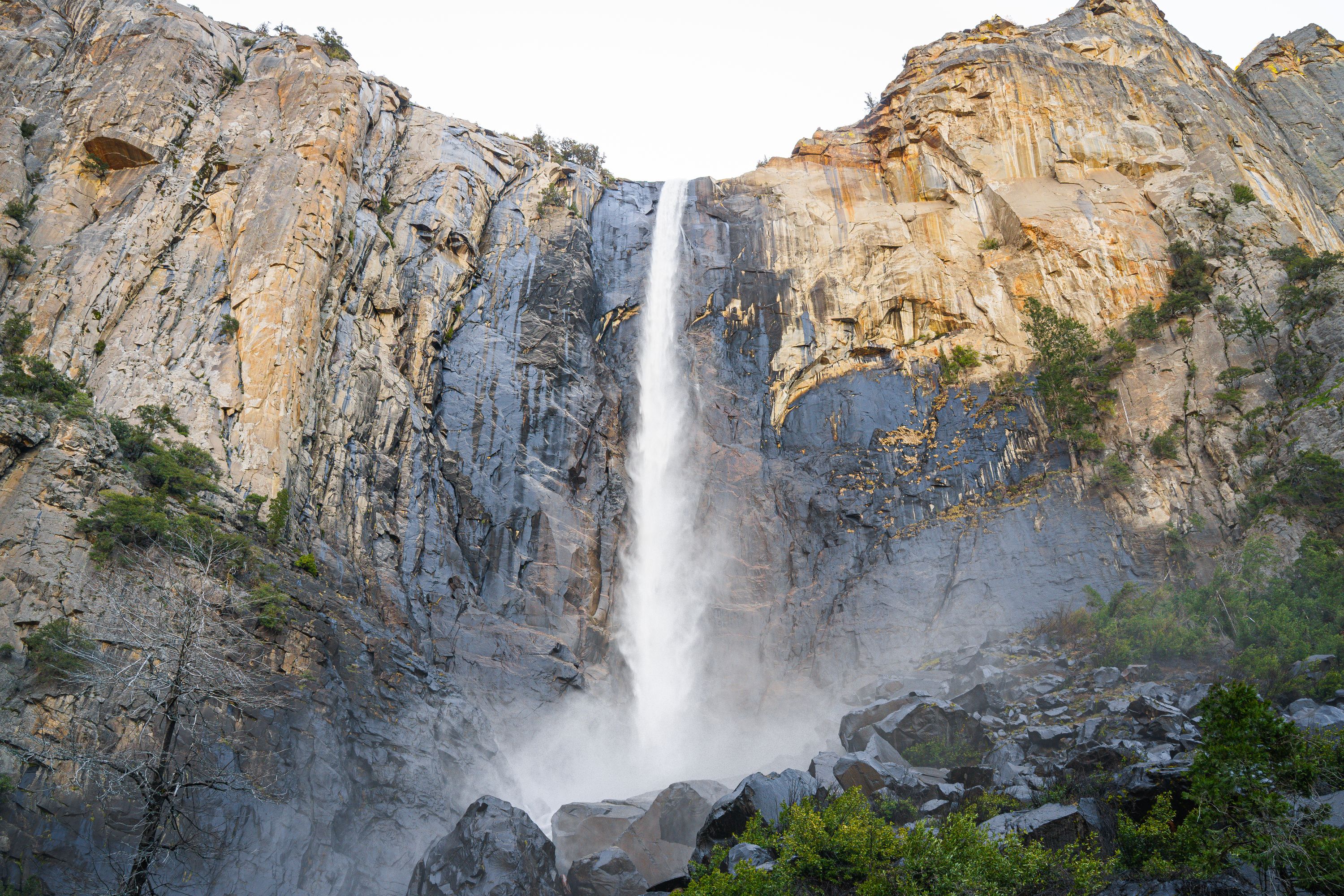 Plunging 620 feet, Bridalveil Fall is the first waterfall we saw when entering Yosemite Valley