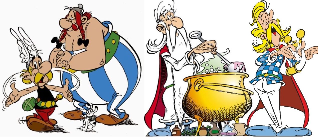 Asterix Obelix Idefix Panoramix Assurancetourix
