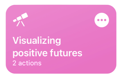 The Visualizing positive futures button