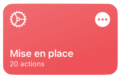 The Mise en place button