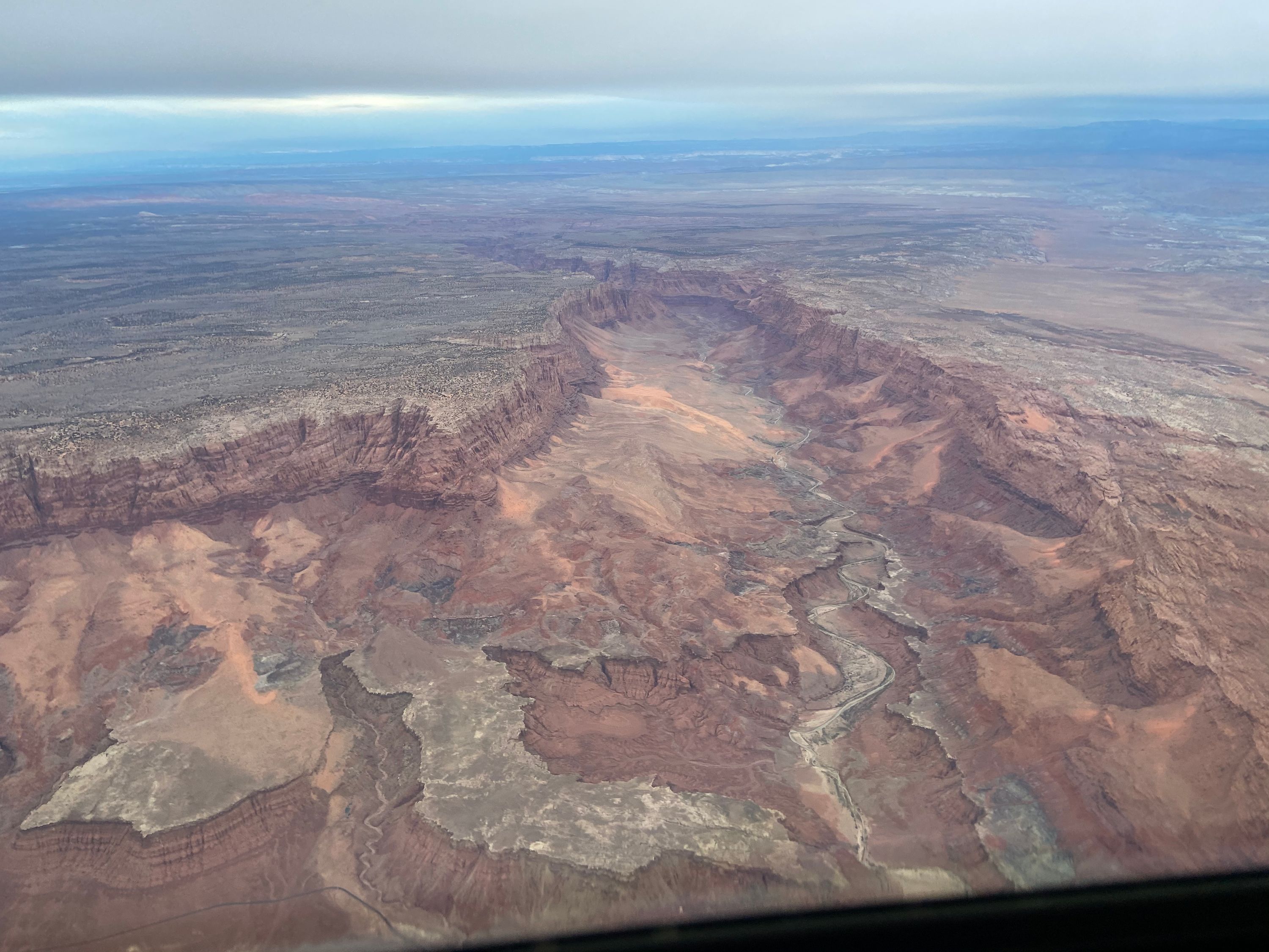 Departing Page flying over the Grand Canyon