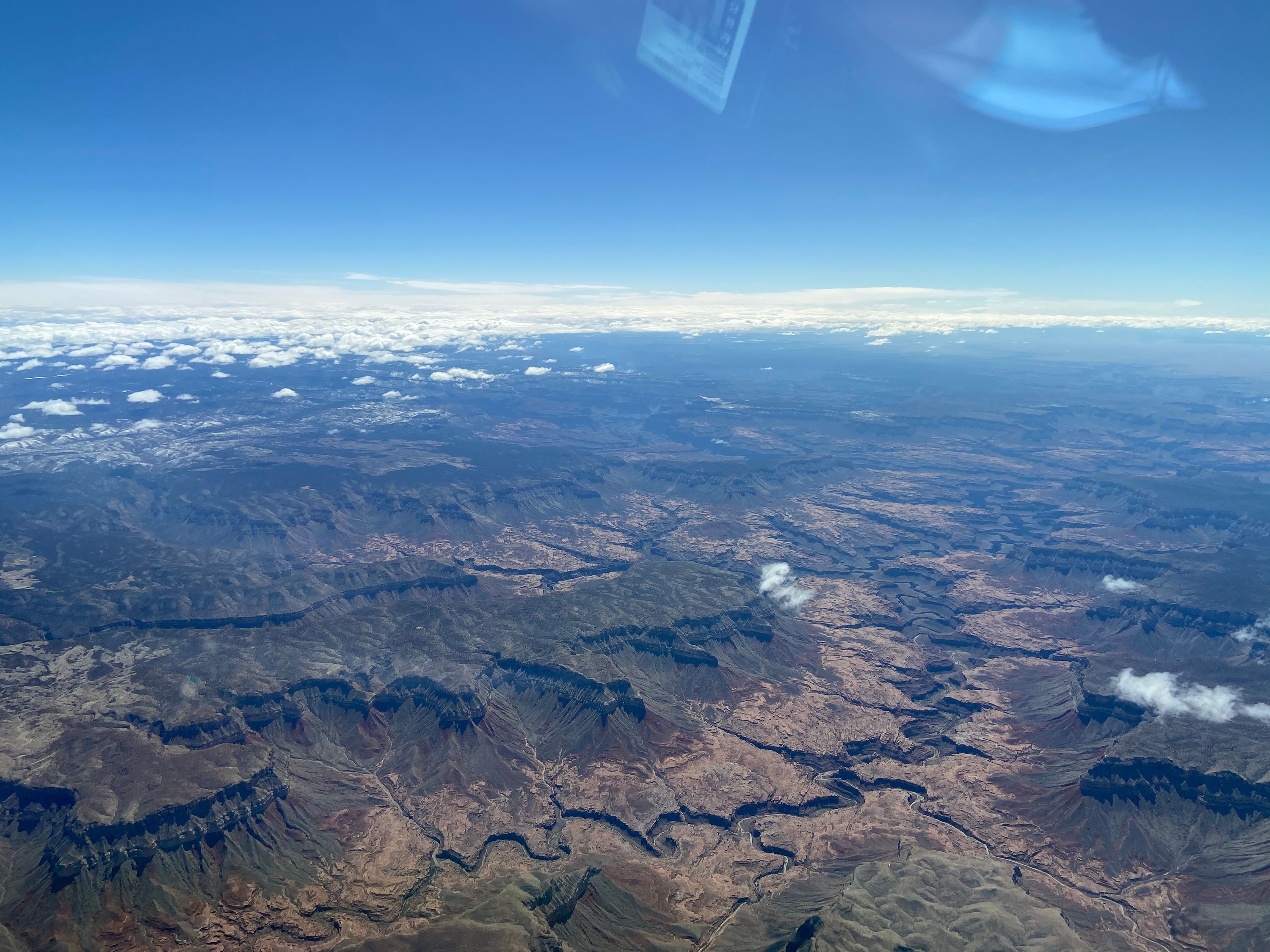 Flying over the Grand Canyon heading into Page